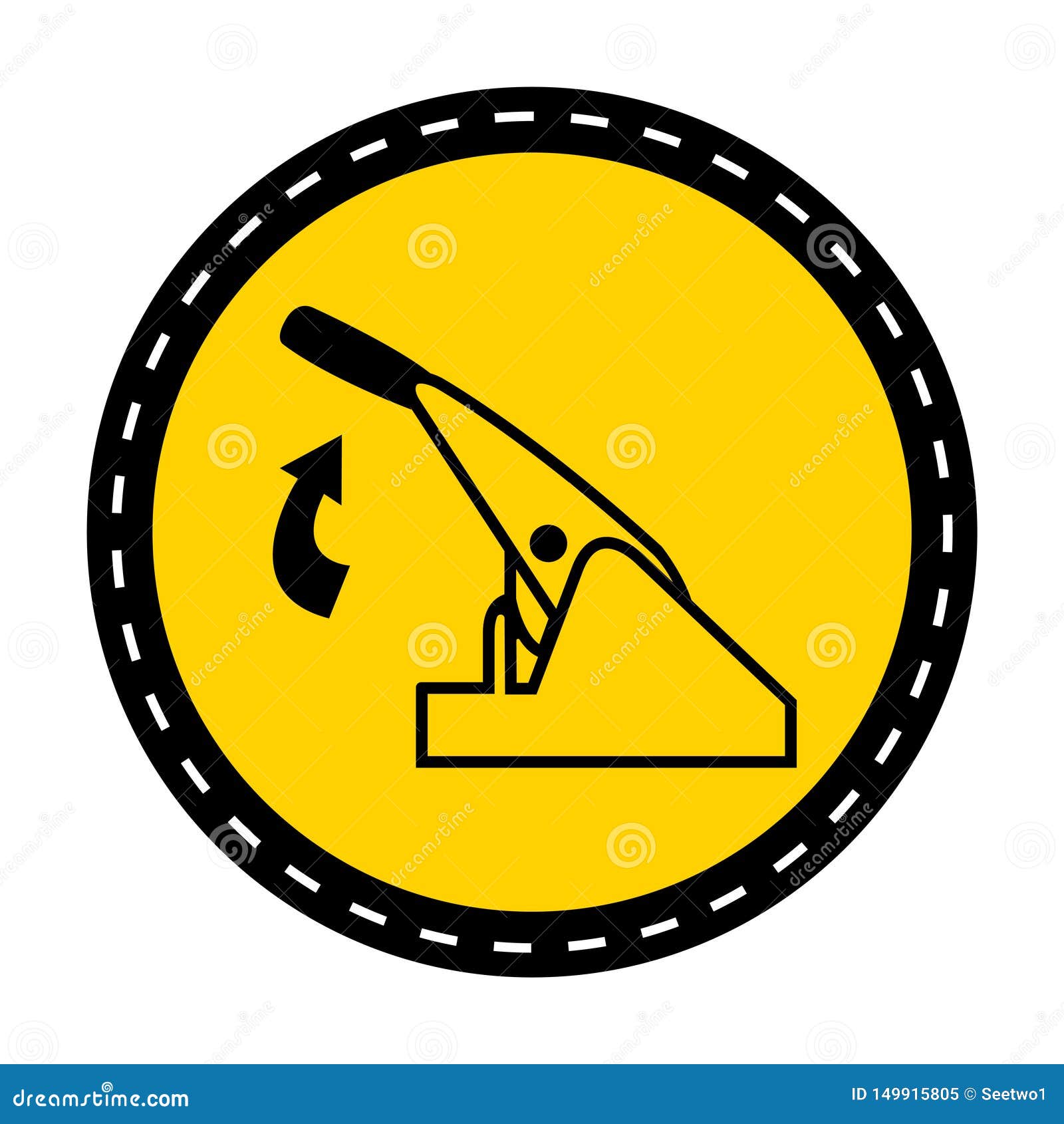 Pull Parking Brake Symbol Sign Isolate on White Background,Vector