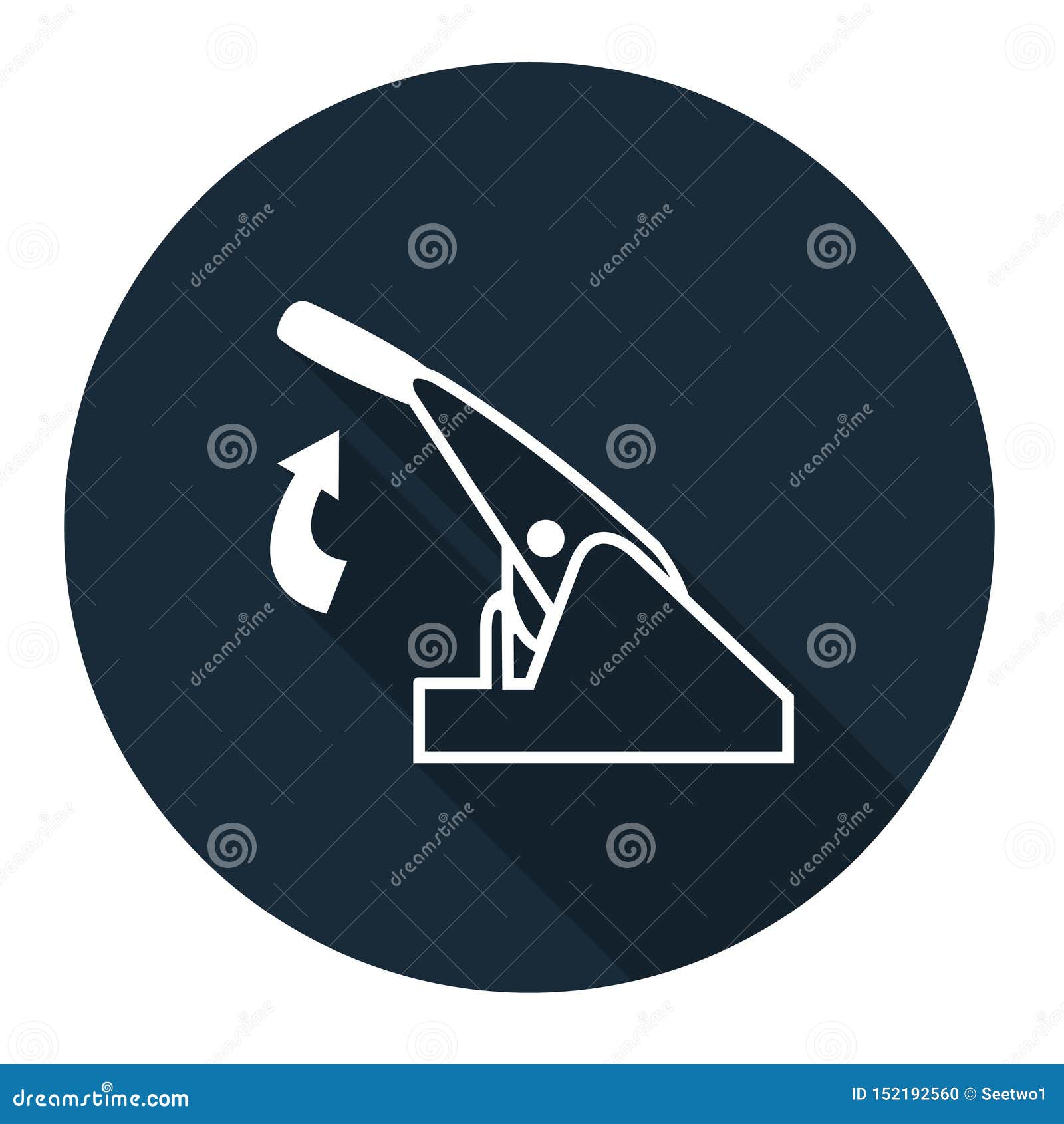 Pull Parking Brake Symbol Sign Isolate On White Background,Vector