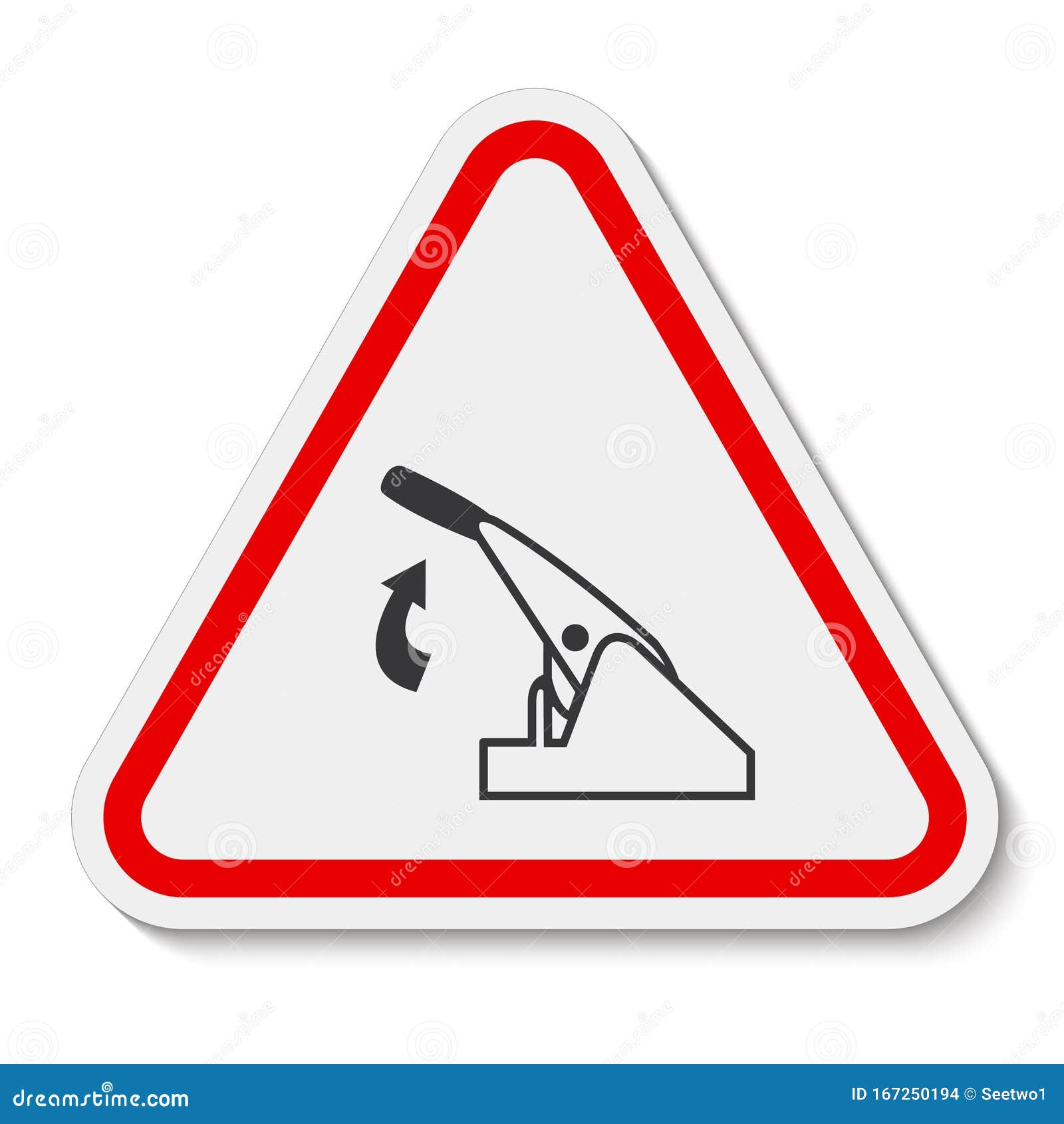 Pull Parking Brake Symbol Sign Isolate on White Background,Vector