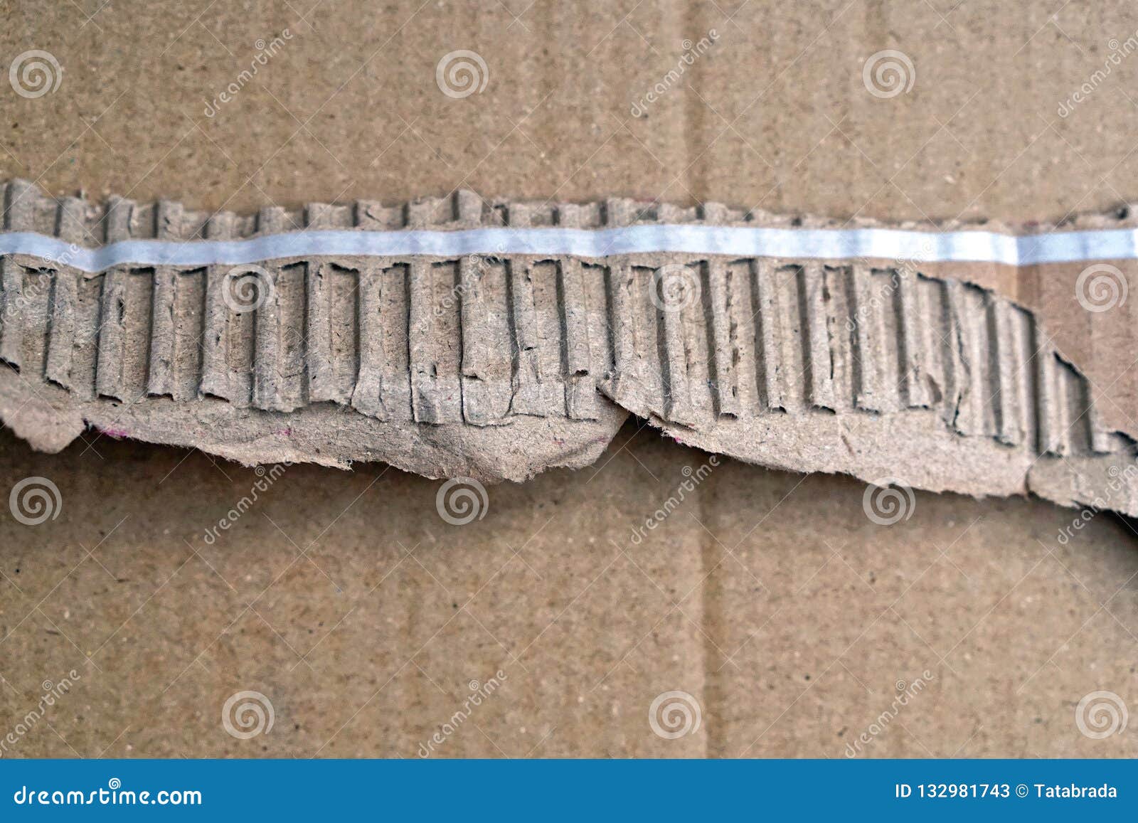 Cardboard strip box stock image. Image of line, open 132981743