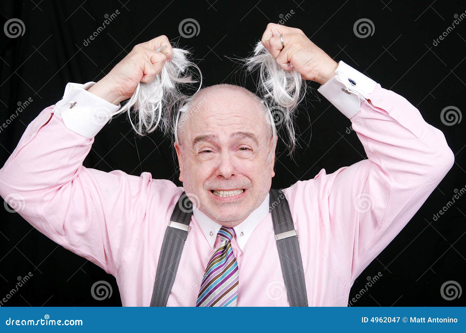 clipart man pulling hair - photo #47