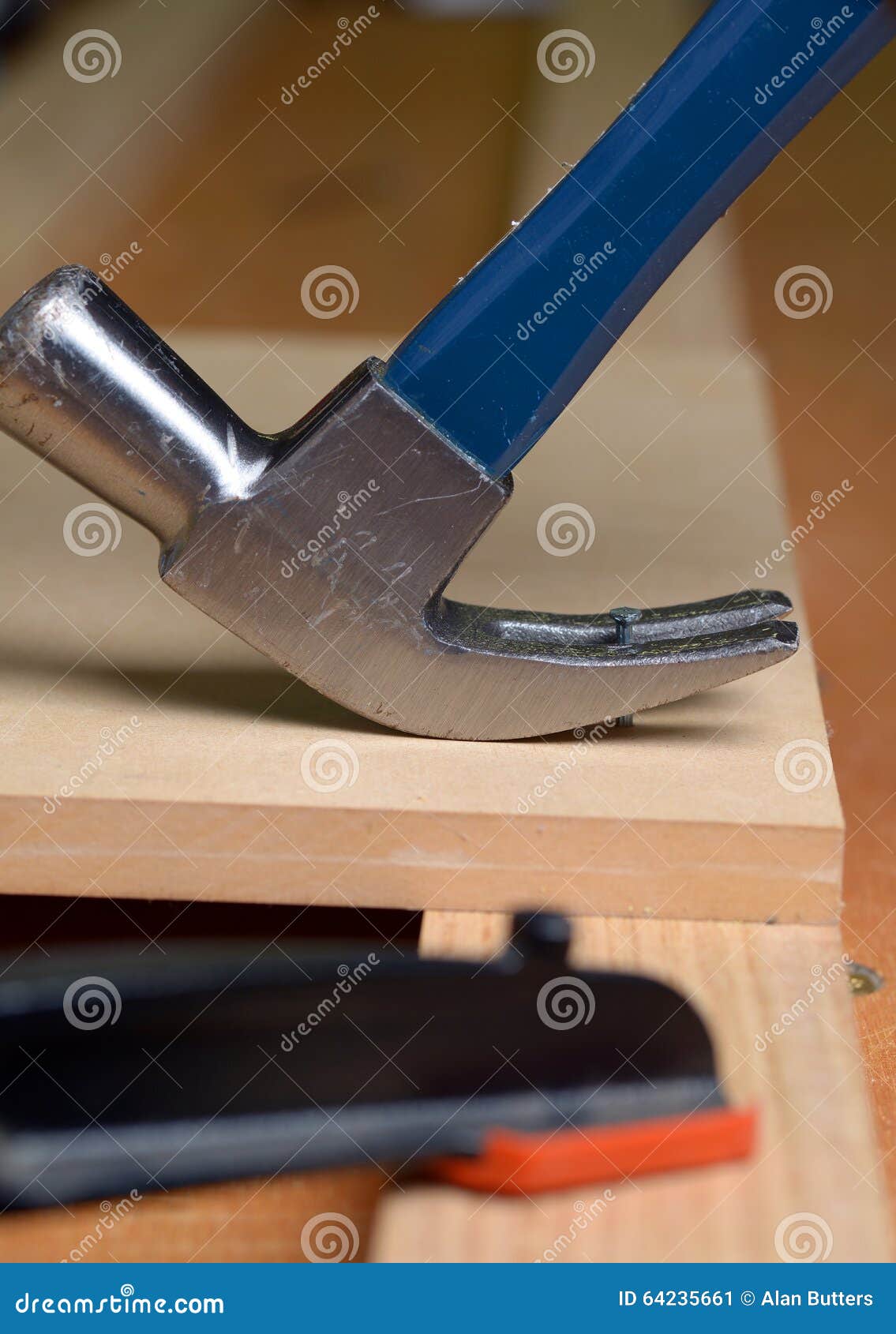 Pulling a nail stock image. Image of tools, mistake, remove 64235661