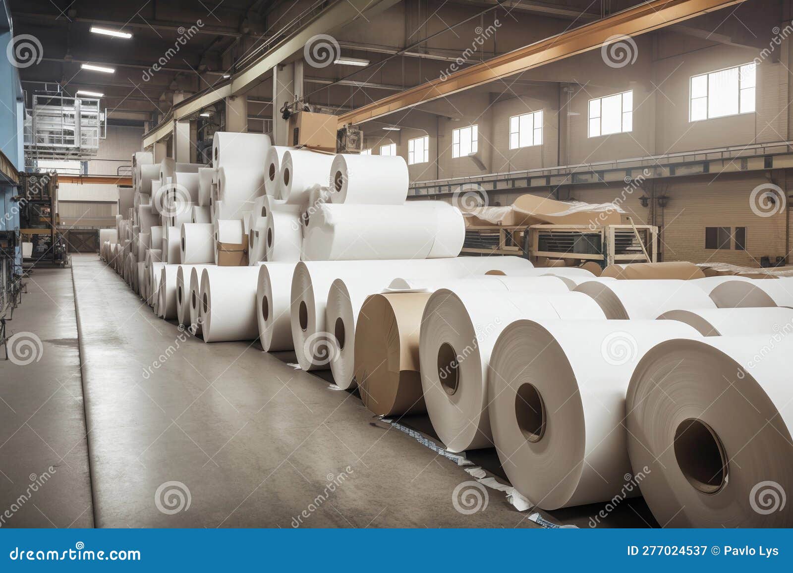 Pulp and Paper Industry. AI Generated Stock Illustration Illustration of pulp, business 277024537