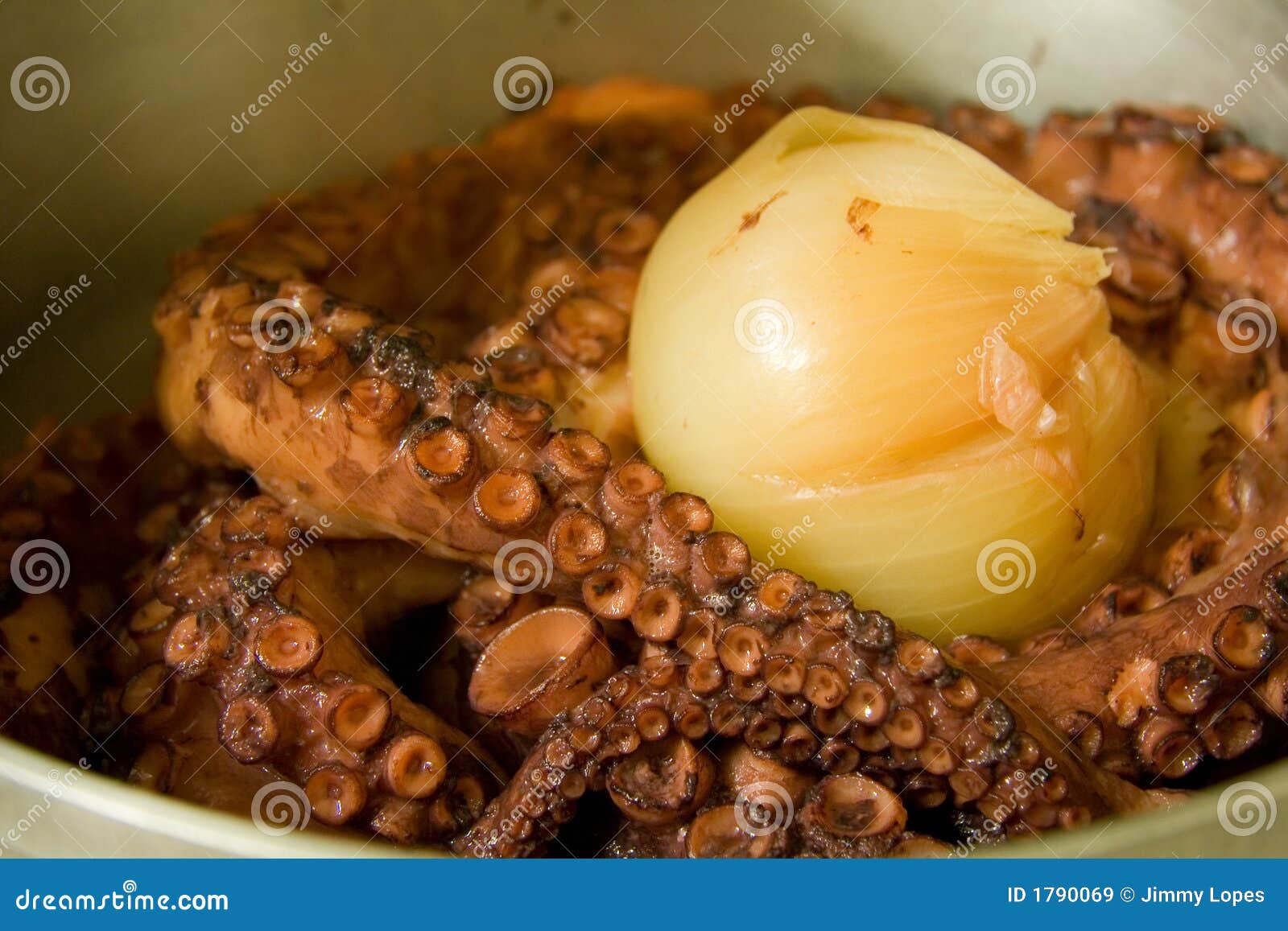 Pulpo Cocinado De Los Mariscos Imagen de archivo - Imagen de cocinado,  ingredientes: 1790069