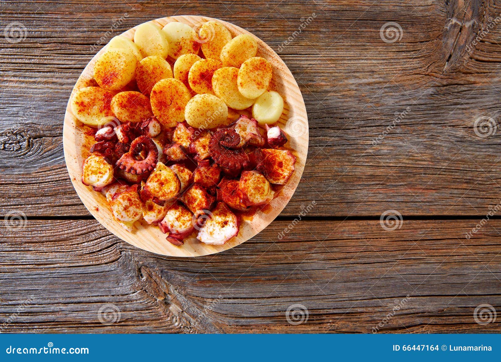pulpo a feira with octopus potatoes gallega style