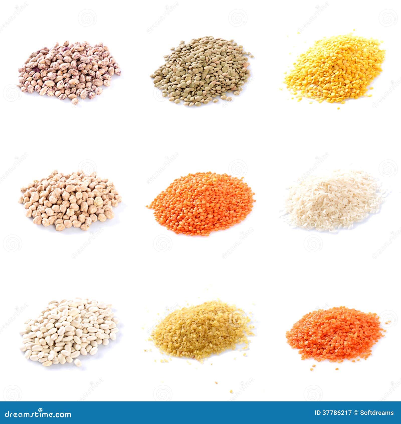 Pulses Collection On White Background Stock Photo | CartoonDealer.com ...