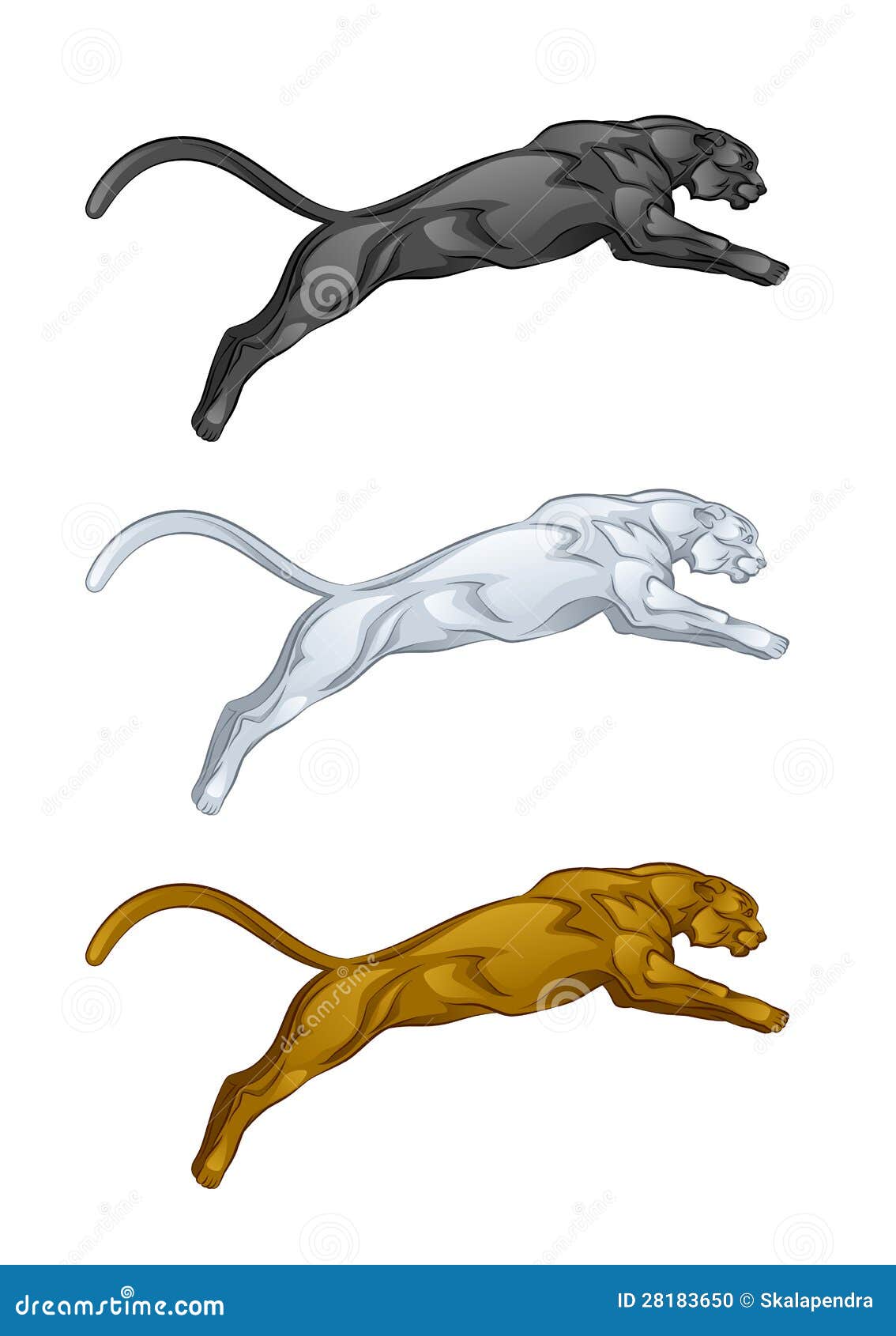 Puma Jumping Stock Illustrations – 173 Puma Jumping Stock Illustrations,  Vectors & Clipart - Dreamstime