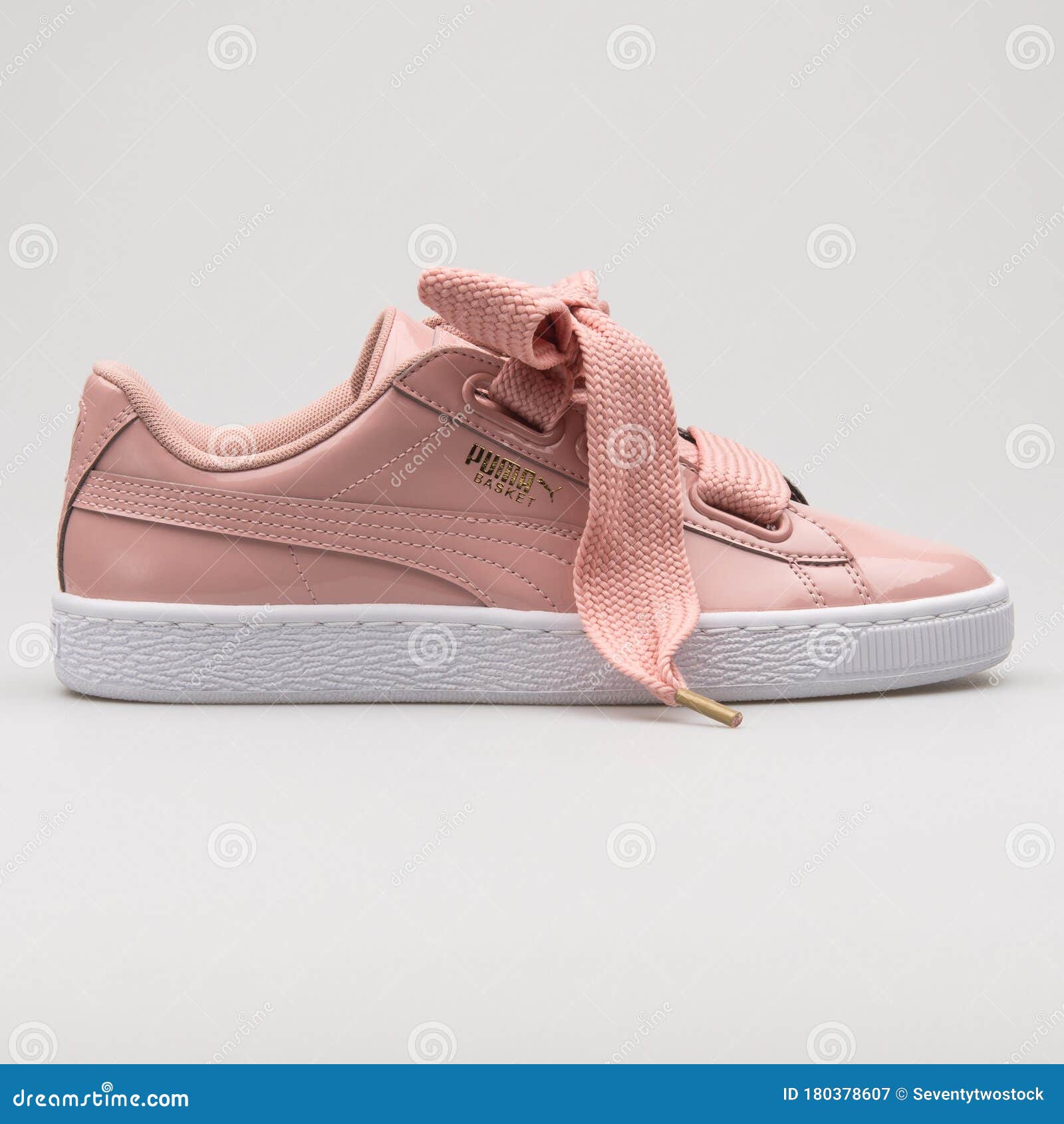 puma basket heart pink