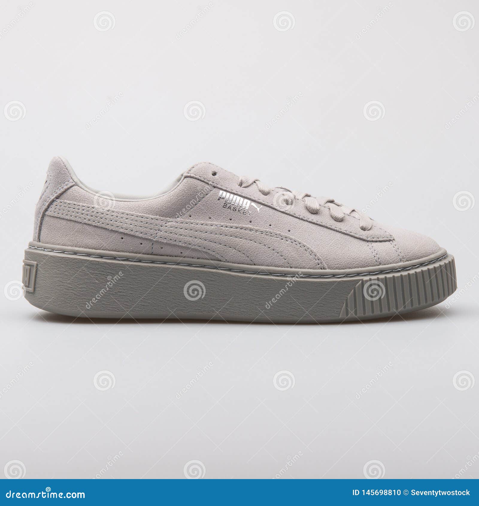 Puma Basket Platform Grey Sneaker 