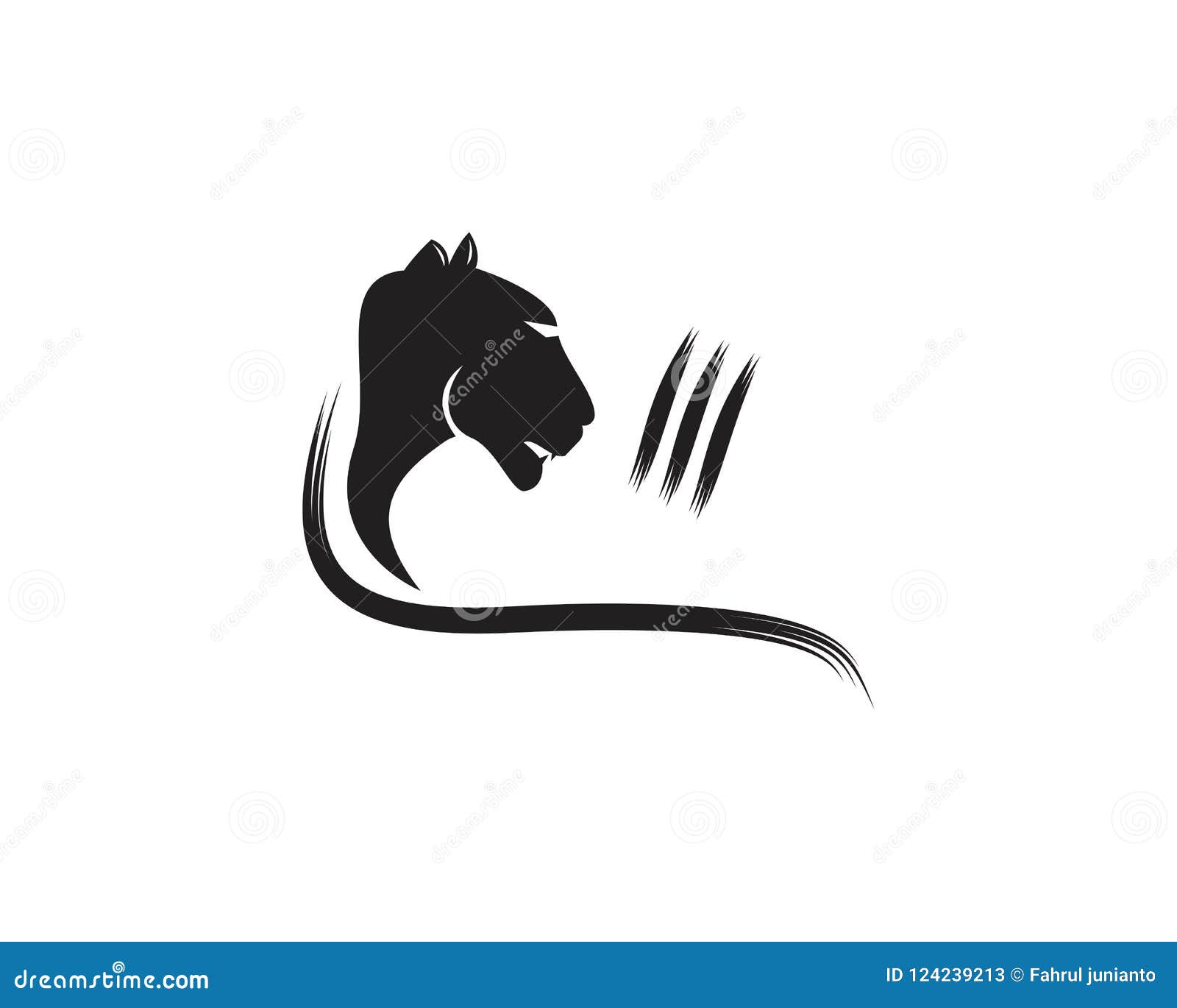 Puma Head Logo Vector Template Stock Vector - Illustration of ...