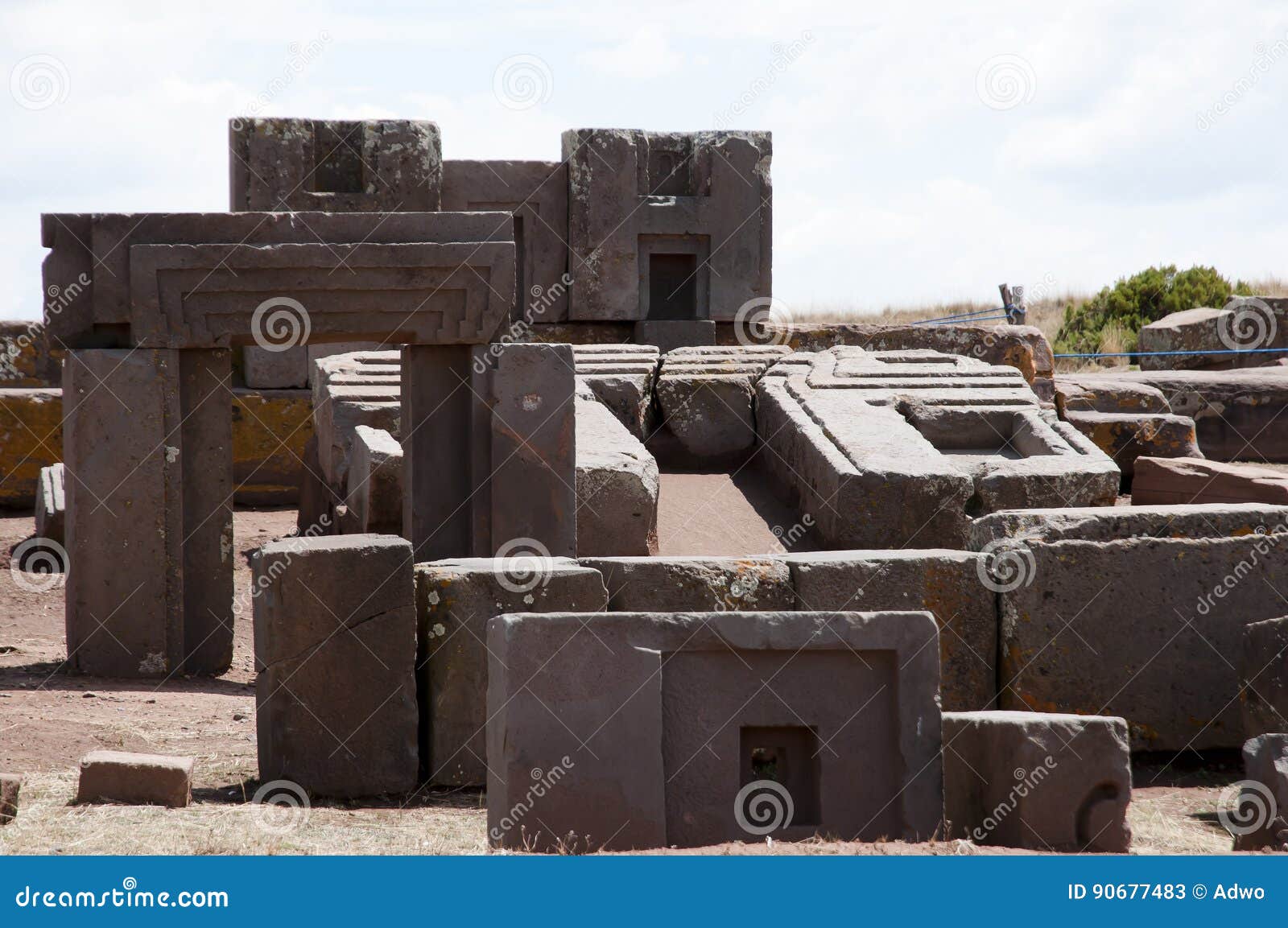 puma punku stone blocks - bolivia