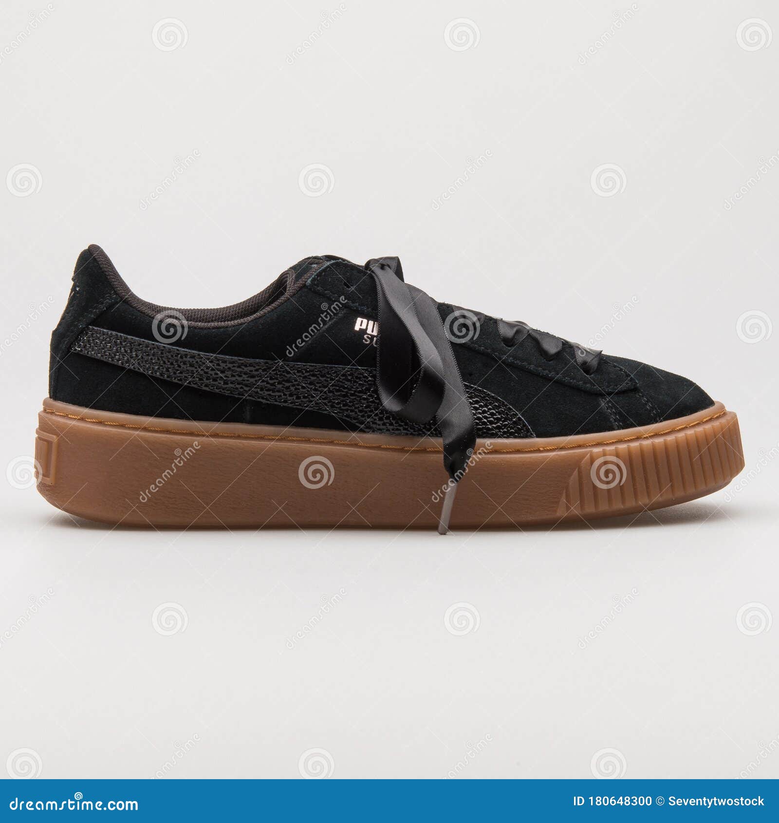 puma suede black brown