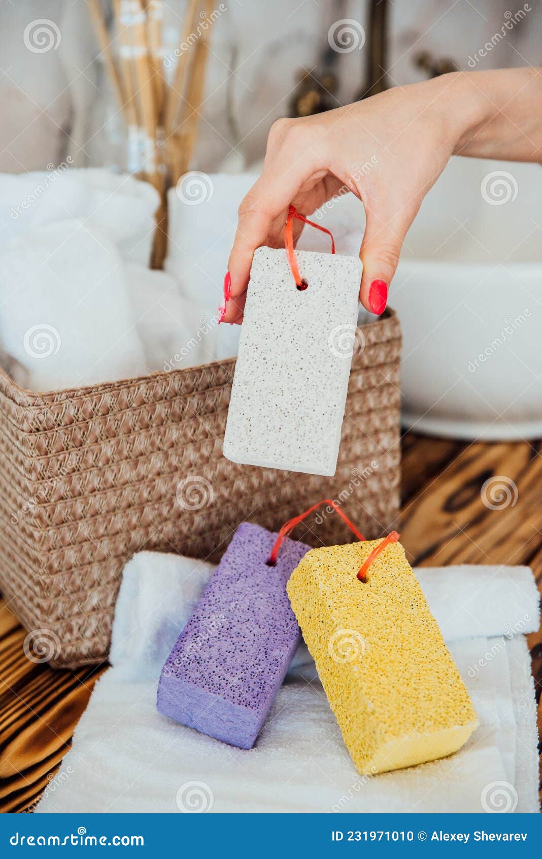 Pumice Stone in the Bathroom Stock Photo Image of lifestyle, natural