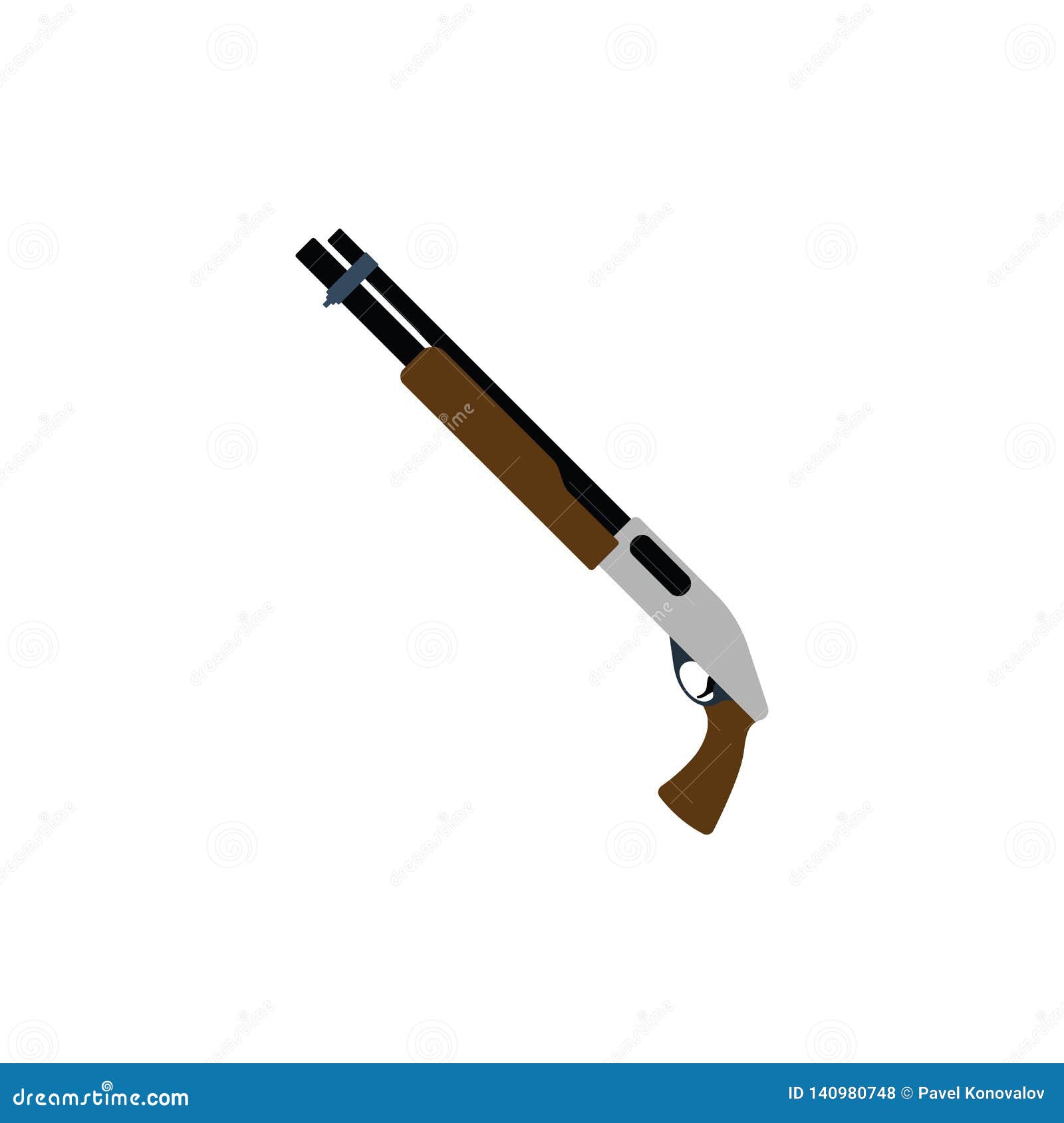 cartoon pump shotgun