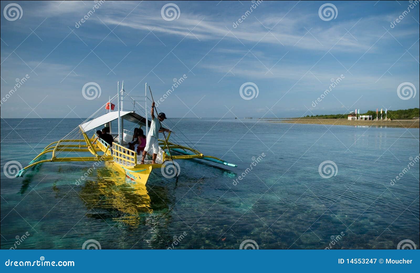 Pump Boat Off Sipaway Island Editorial Photography - Image of sipaway,  negros: 14553247