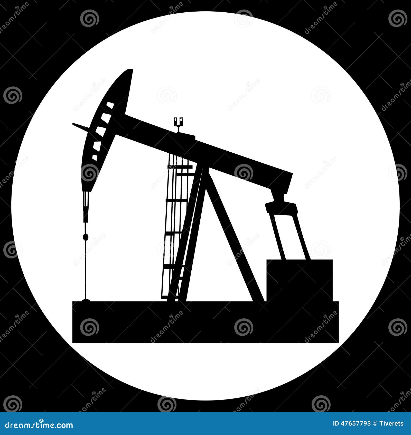 Pump Jack Oil Crane stock vector. Illustration of pumpjack 47657793