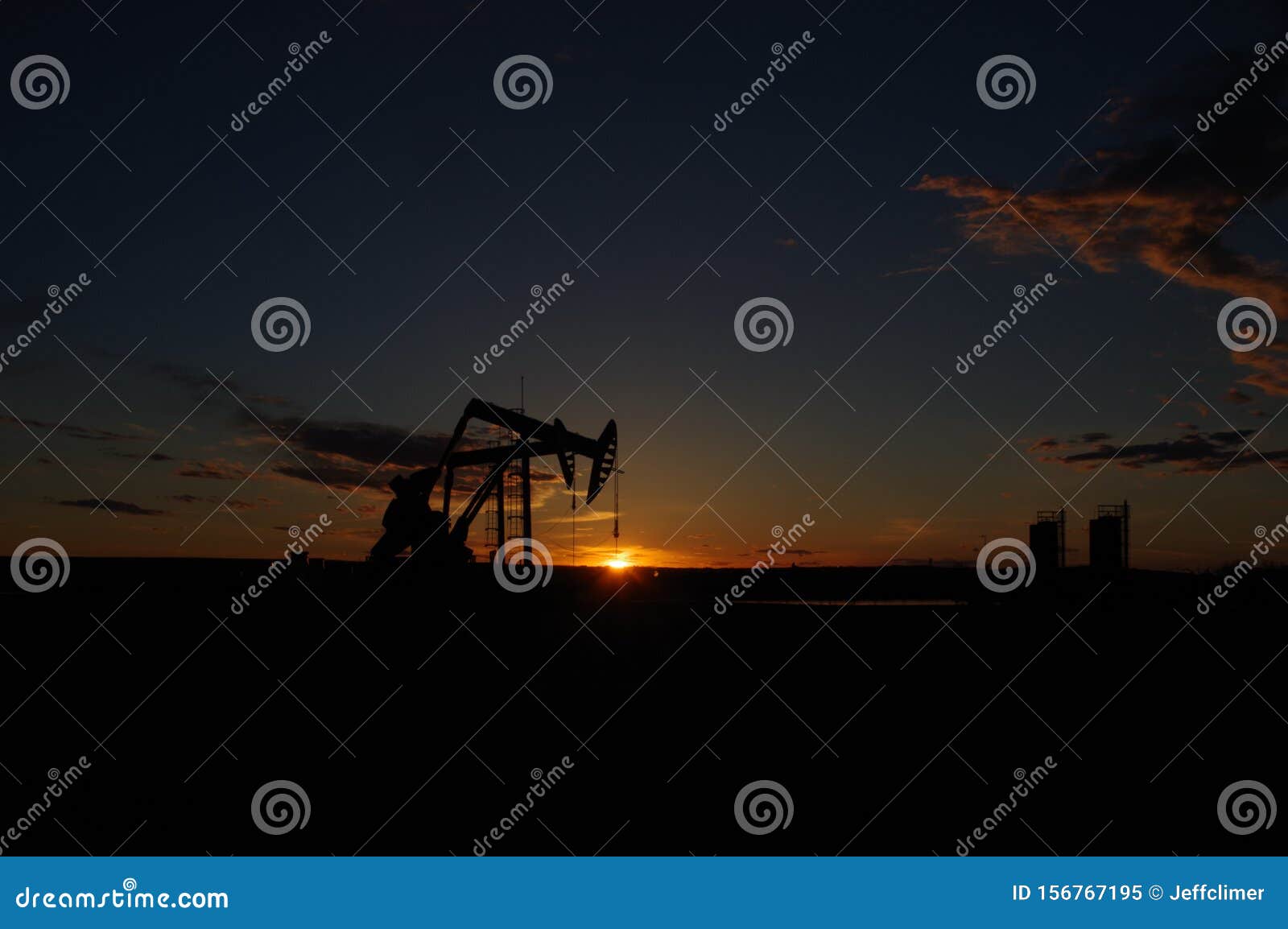 Pump Jacks on a Production Site at Sunset Stock Image Image of pump