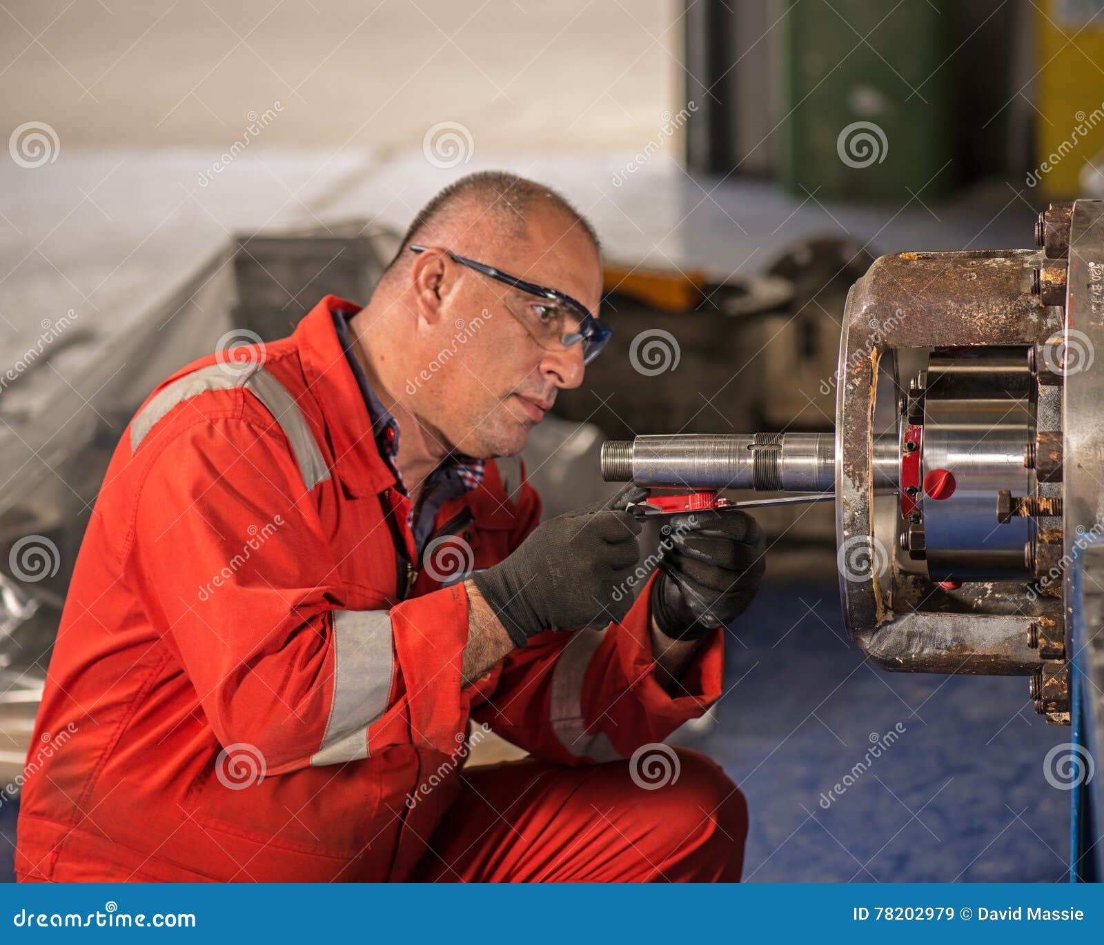 Pump Repair stock image. Image of overalls, measurement 78202979