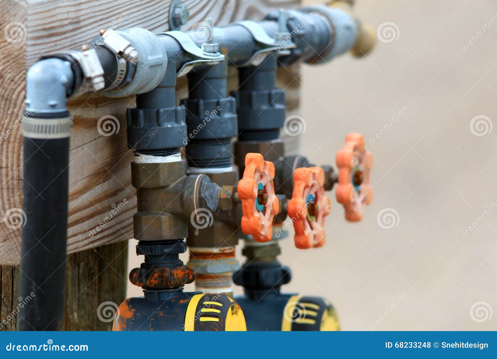 Pump valves stock photo. Image of pipes, hydraulic, bolts 68233248
