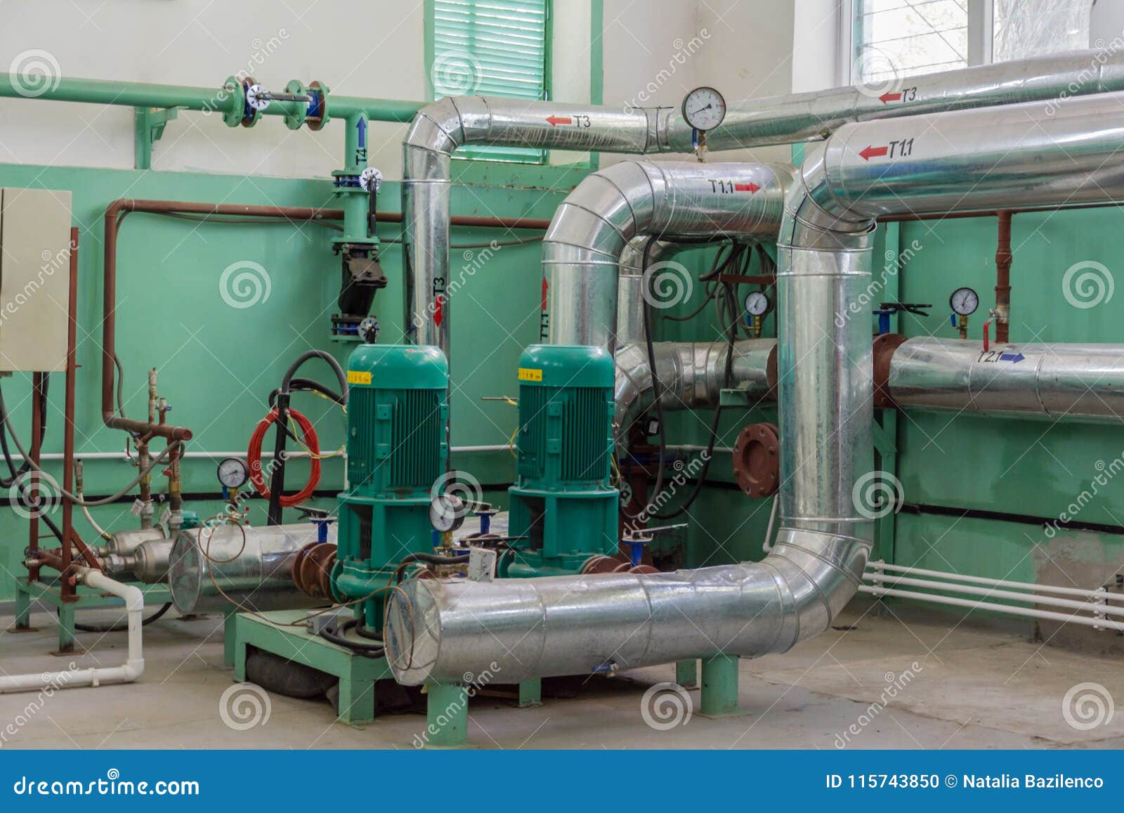 Pumping Equipment for Heating System Stock Photo Image of pressure