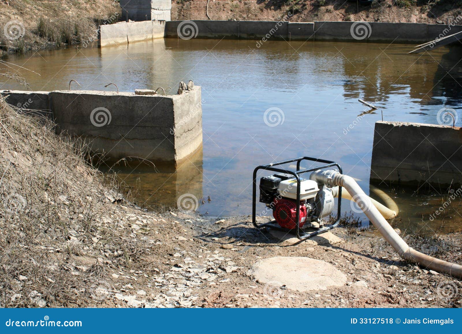 Pumping Water Basement Stock Photo Image Of Pumping 33127518