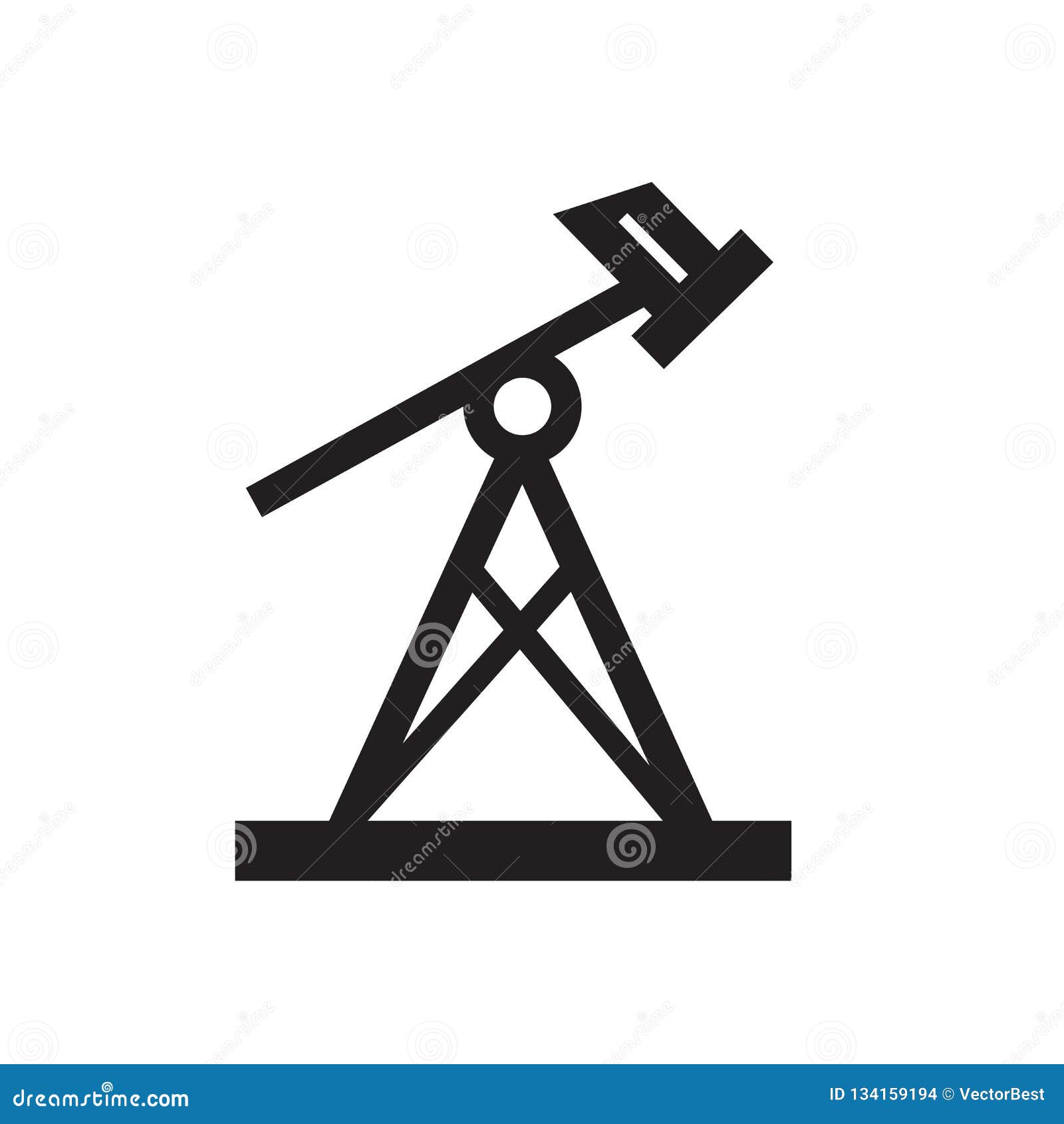 Pumpjack Icon. Trendy Pumpjack Logo Concept On White Background Vector