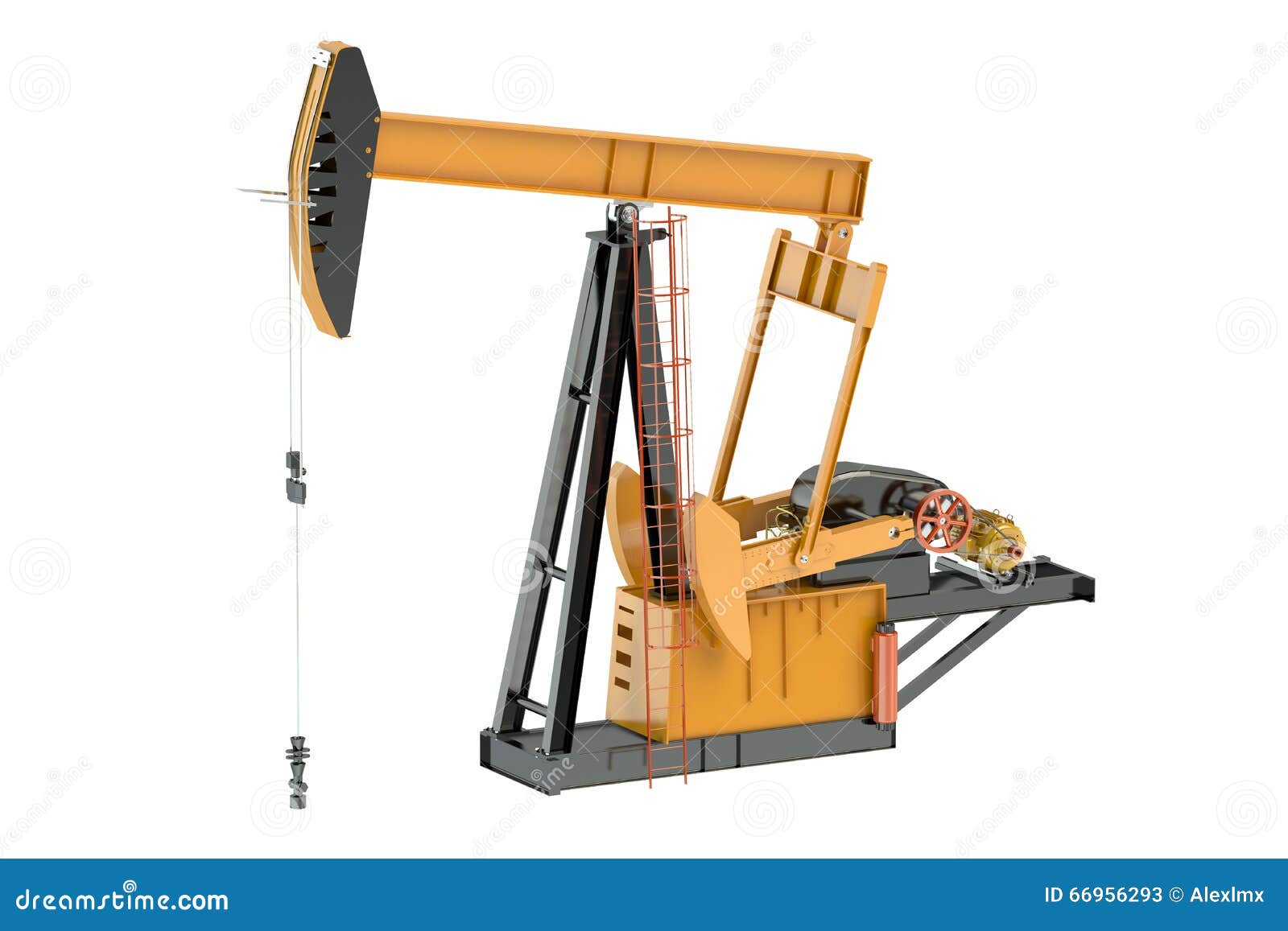 Pumpjack stock illustration. Illustration of object, industrial 66956293