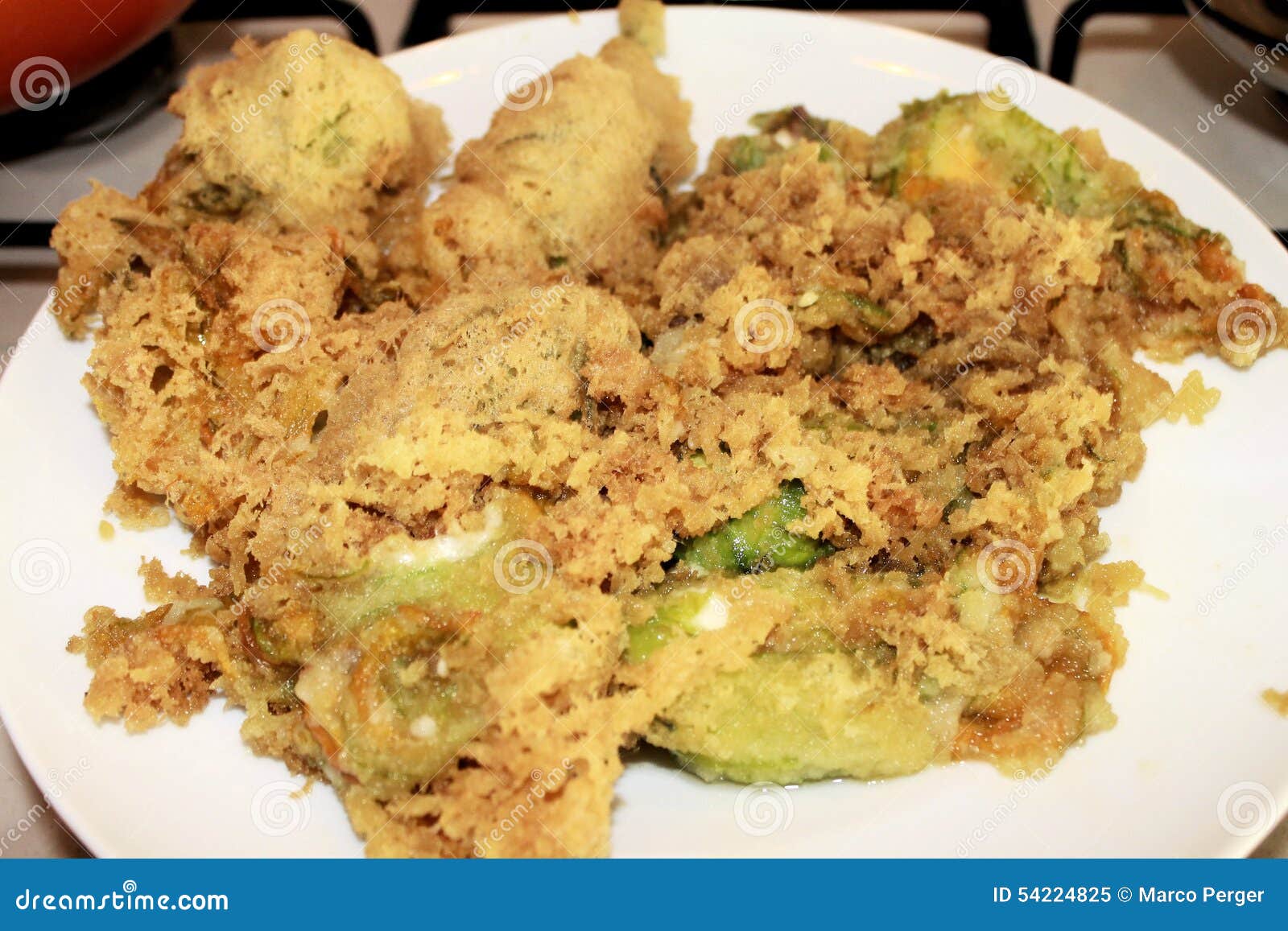 Pumpkin blossoms stock image. Image of dish, blossoms 54224825
