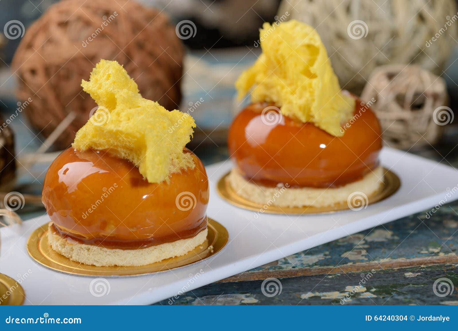Pumpkin Caramel Dessert stock photo. Image of latte, brown 64240304