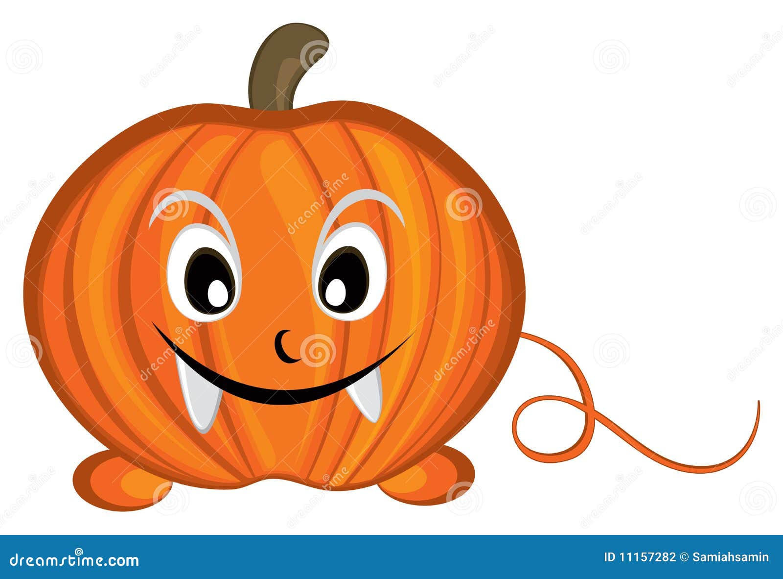 Pumpkin cartoon character stock vector. Illustration of background