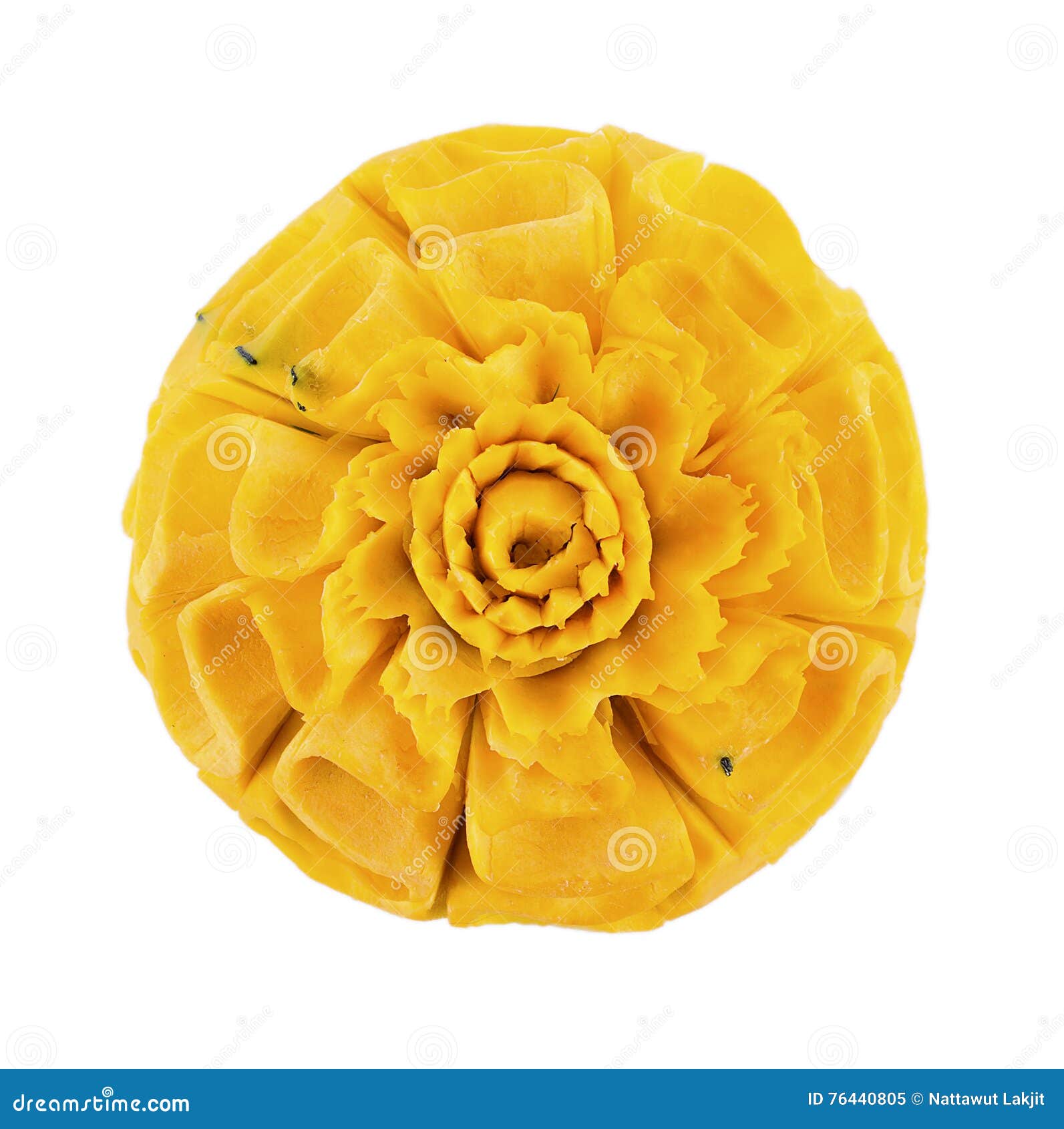 Pumpkin Carving Flower on White Background Stock Image - Image of ...