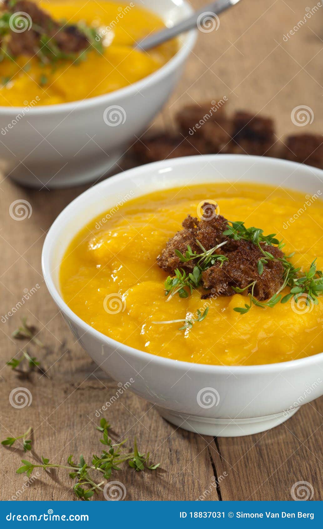 Pumpkin celeriac soup stock image. Image of lunch, delicious 18837031