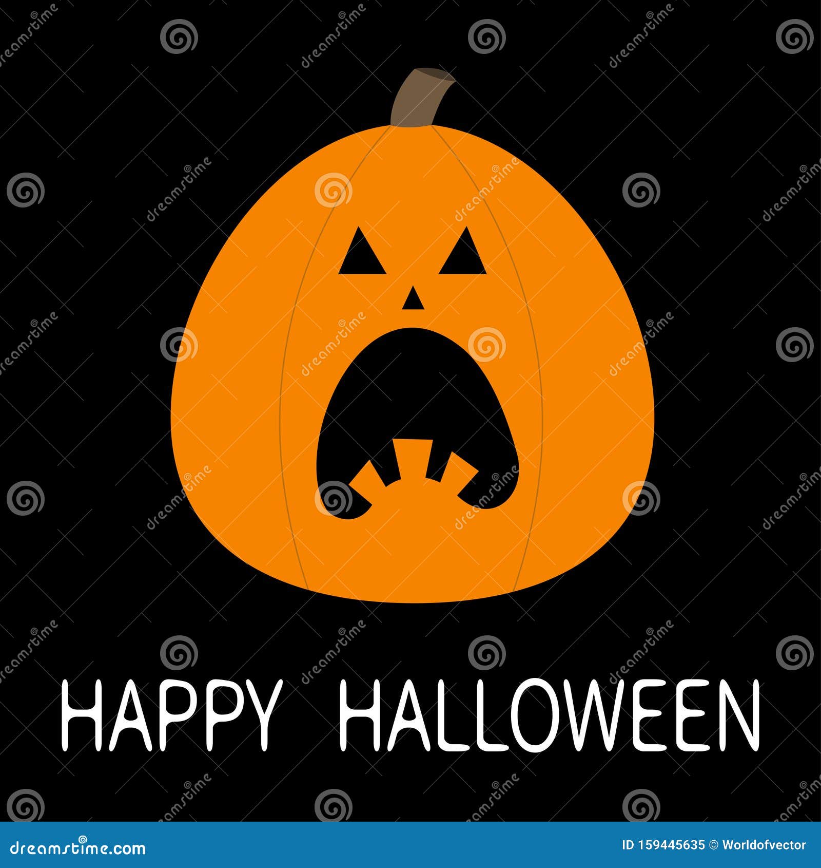 happy pumpkin face clipart yelling