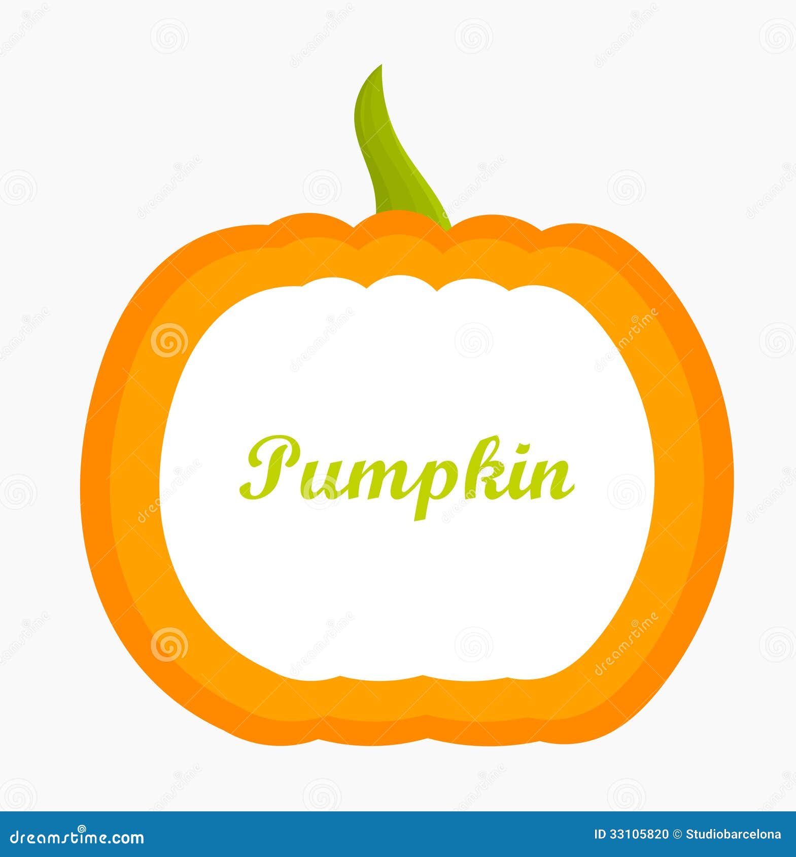 Pumpkin label stock vector. Illustration of emblem, cucurbita 33105820