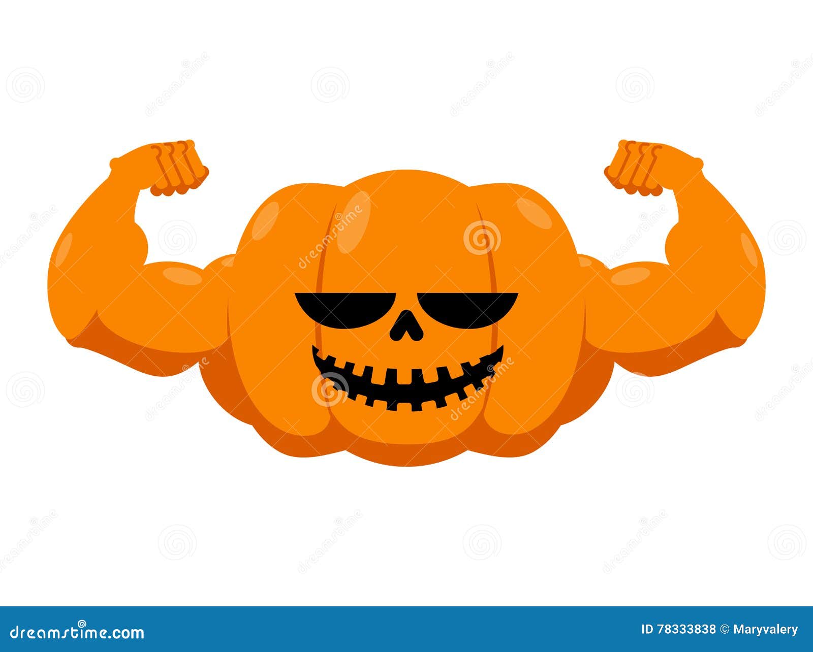 pumpkin muscles fitness halloween vegetable large ha hands powerful fruit bodybuilding vegetarian athlete strong symbol 78333838