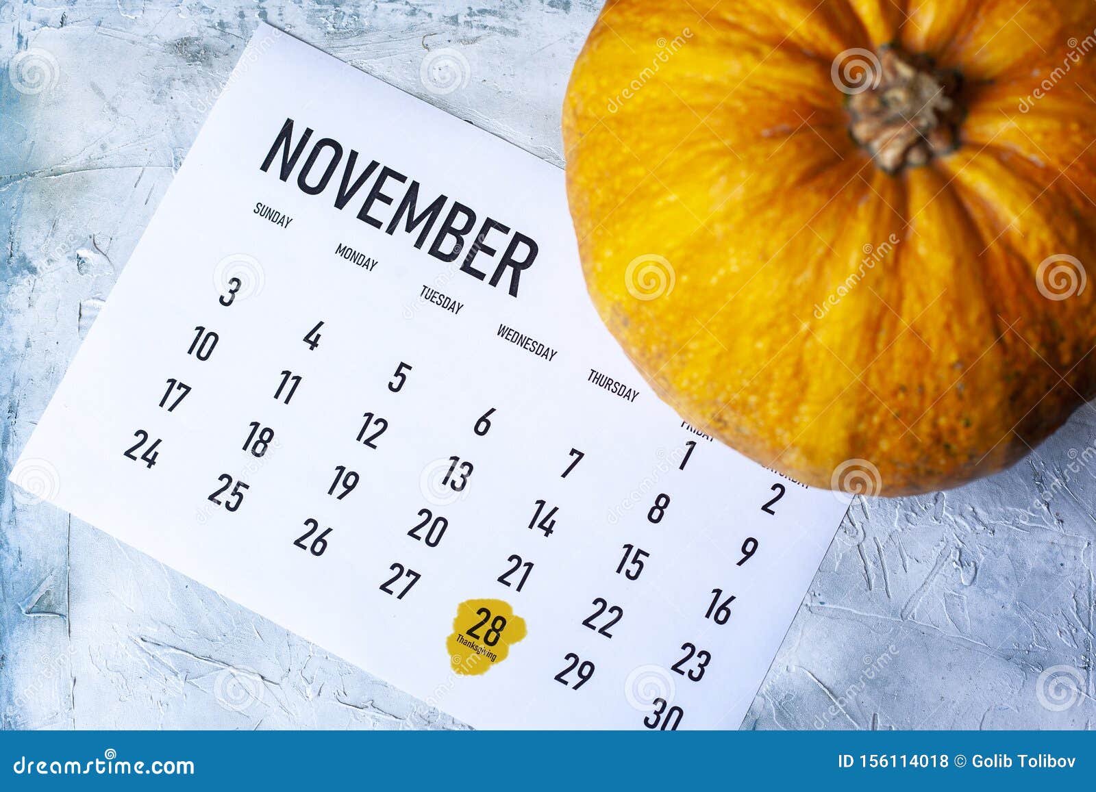 Day Thanksgiving Calendar Date Royalty-Free Images, Stock Photos & Pictures