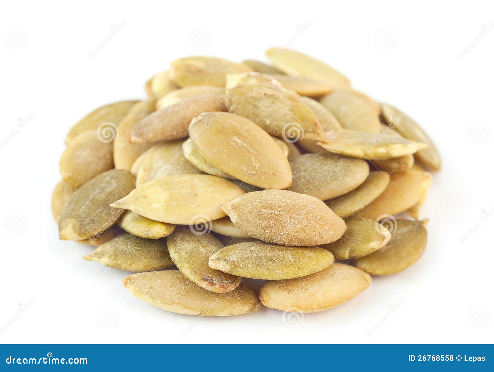 Pumpkin salted seeds stock photo. Image of white, healthy 26768558