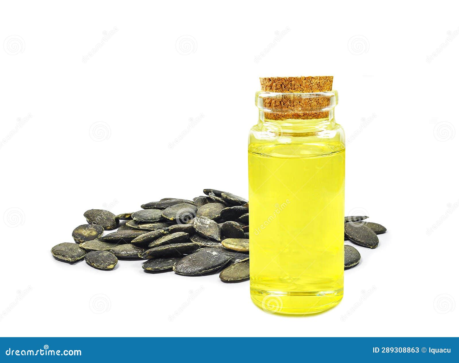 Pumpkin seed oil stock image. Image of green, heap, white 289308863