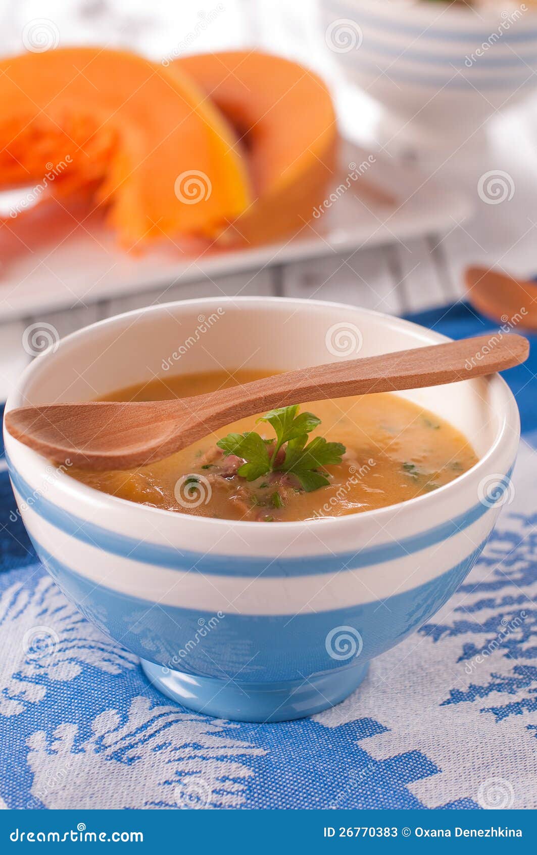 Pumpkin soup stock image. Image of vegetable, food, healthy 26770383