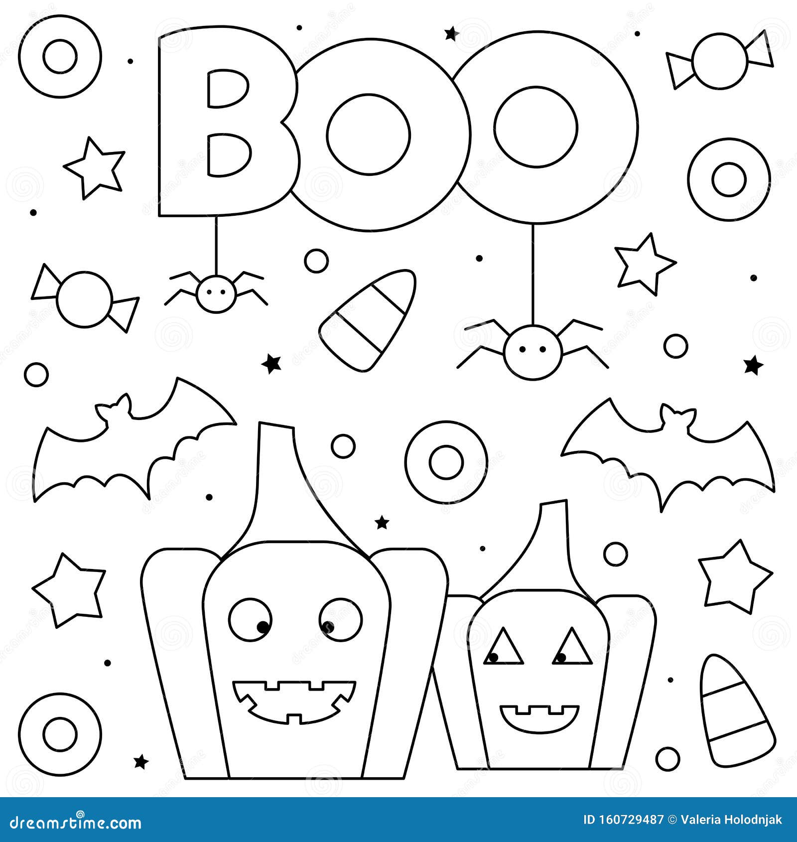 Coloring Page. Black and White Vector Illustration Stock Vector ...