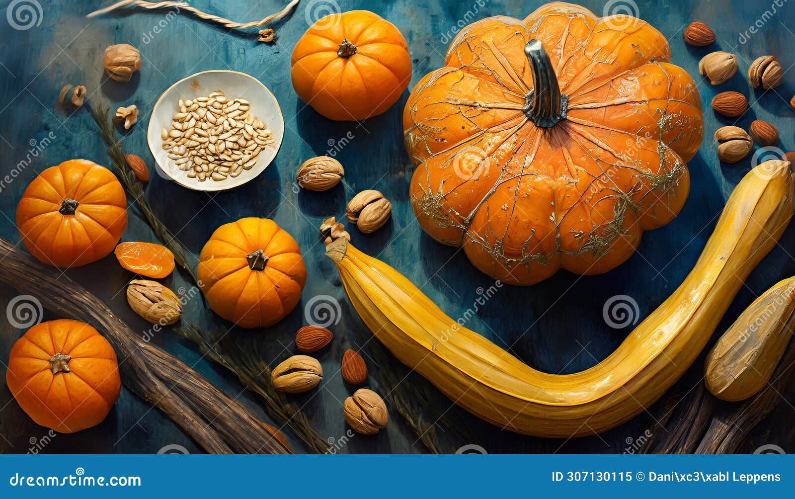 pumpkins and orange stillife