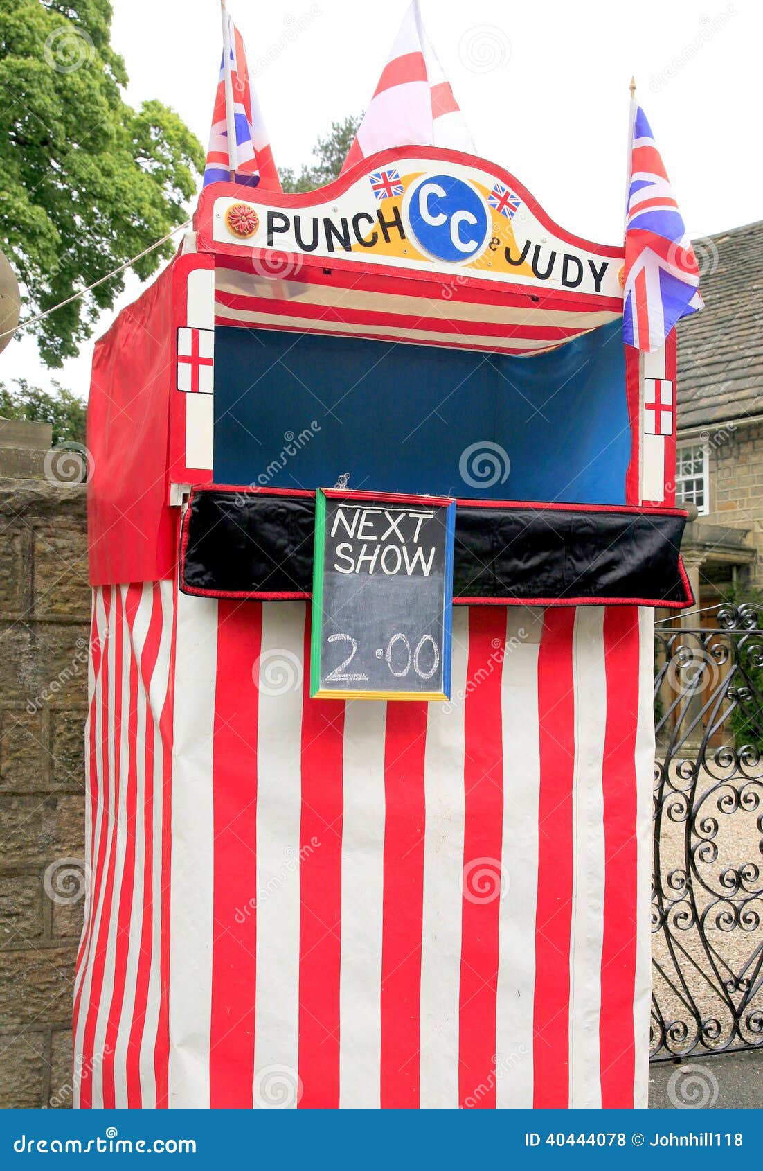 Punch And Judy Booth Brown Stock Illustration - Download Image Now