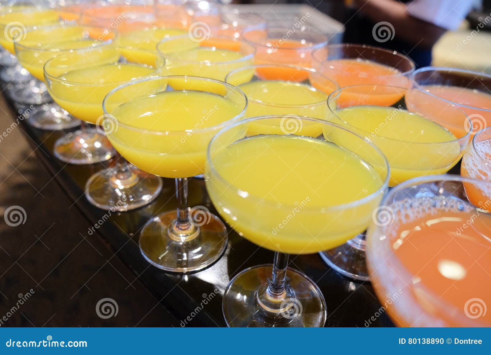 Punch Juice and Orange Juice in Glasses Stock Photo Image of healthy