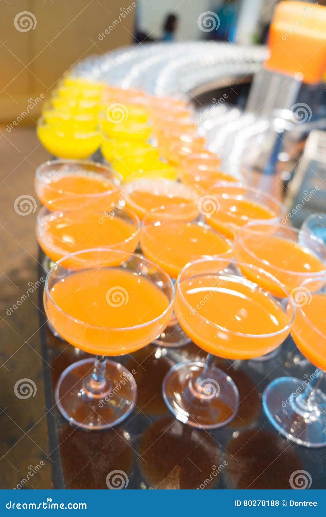Punch Juice and Orange Juice in Glasses Stock Photo Image of healthy