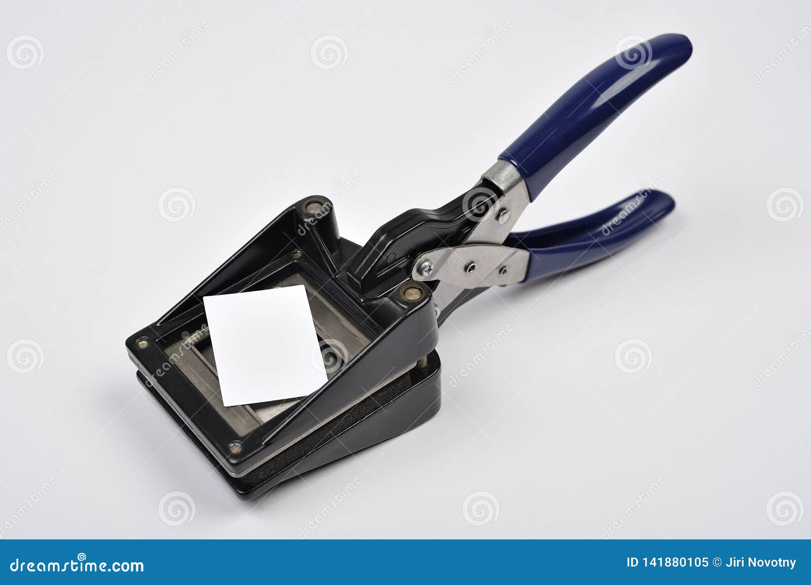 Punch Puncher Cutter Photo Plier Picture Passport ID Card License Corner  Visa Stock Image - Image of handle, object: 141880105