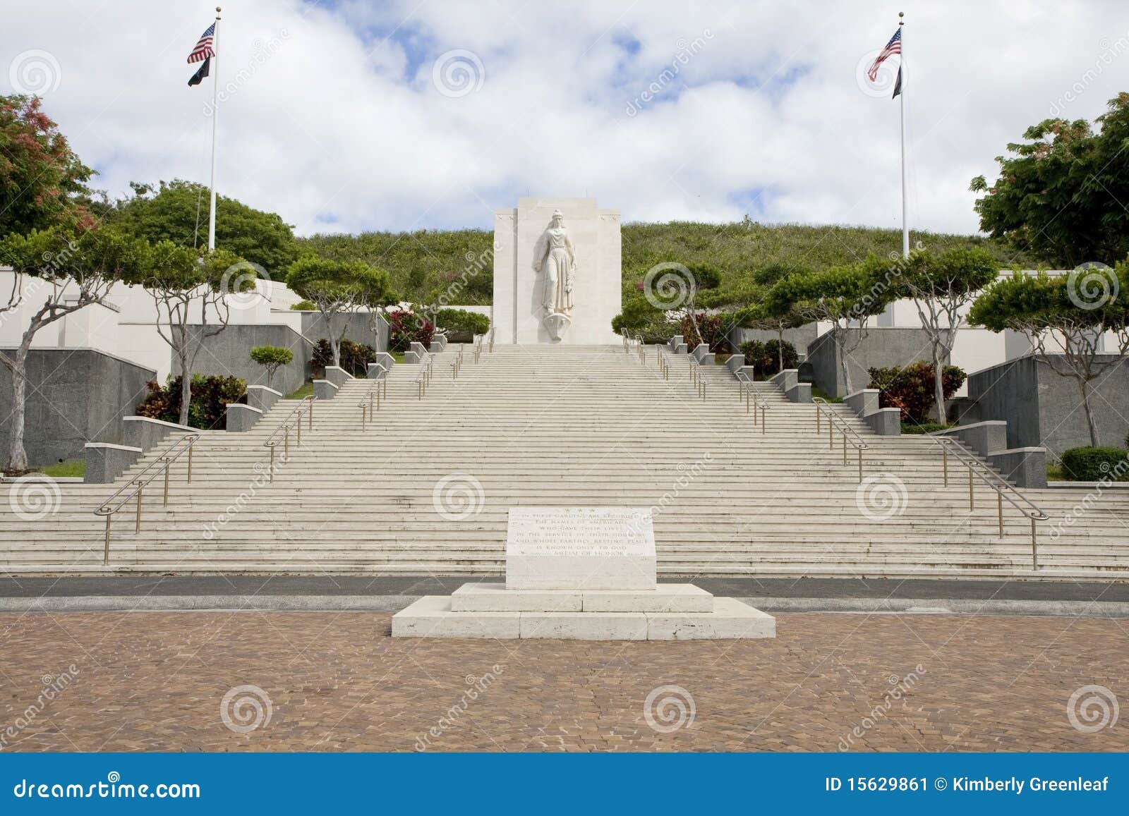 Punchbowl National Cemetery Stock Image Image of steps, landmark