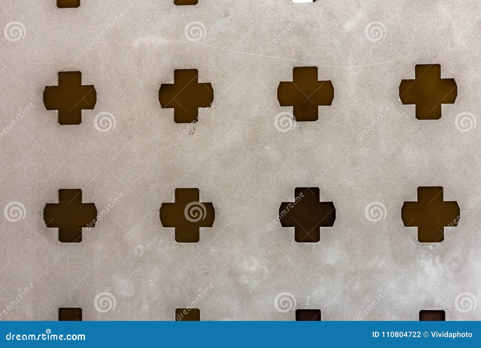 Punched iron door stock photo. Image of door, pattern 110804722