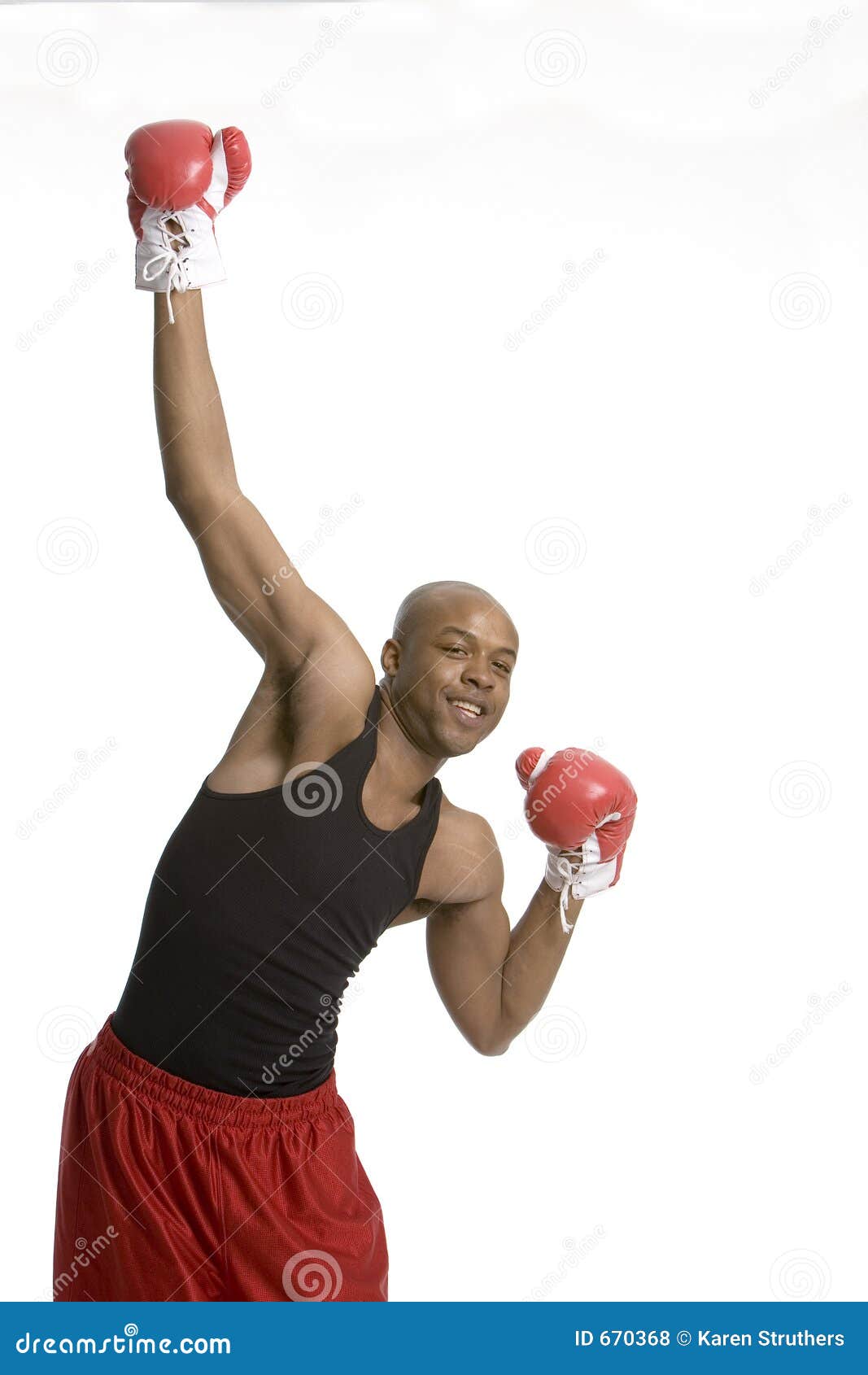 Punching the air stock photo. Image of fitness, gloves 670368