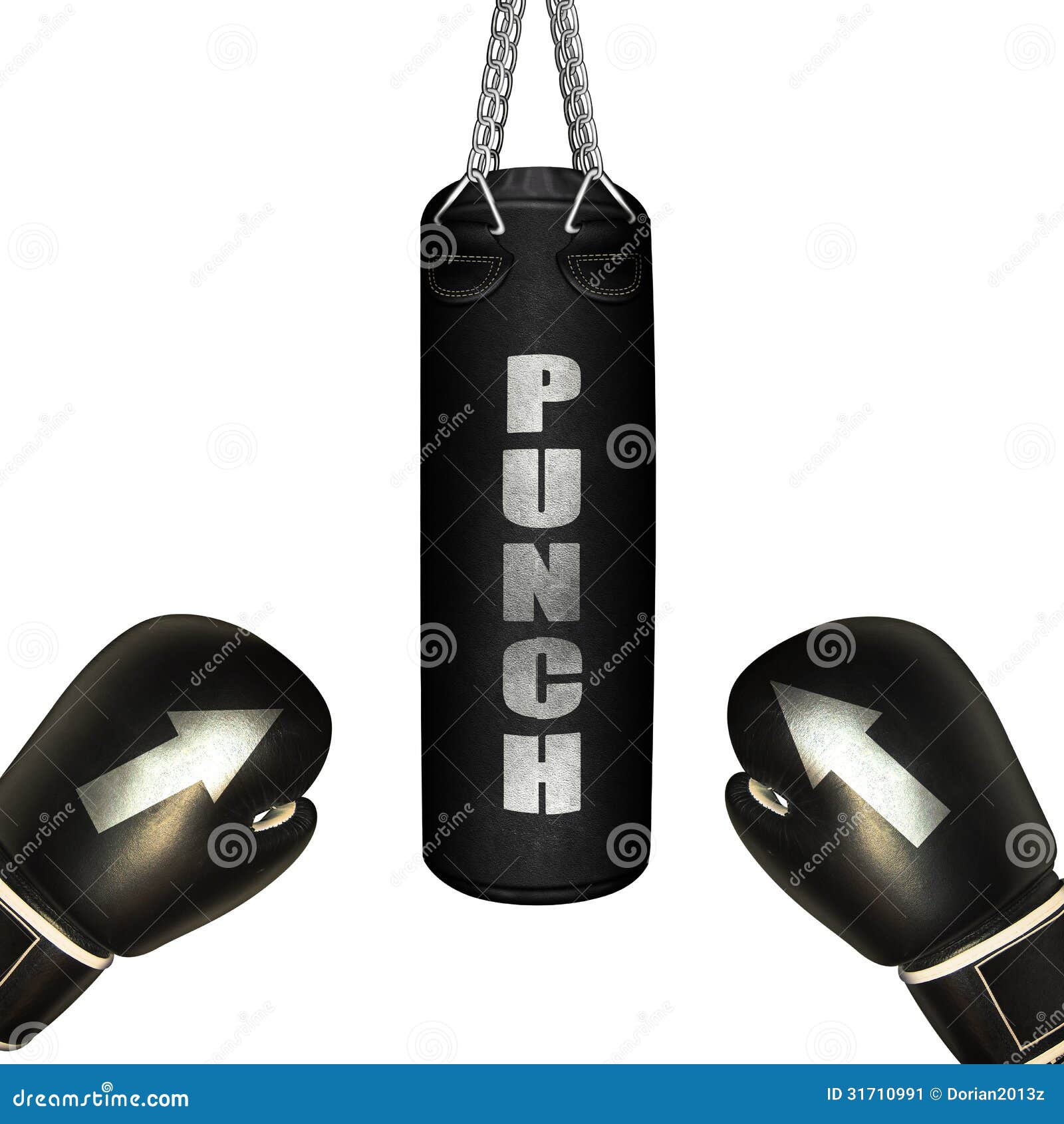 Punching Bag And Boxing Gloves Stock Image Image of concept, kick