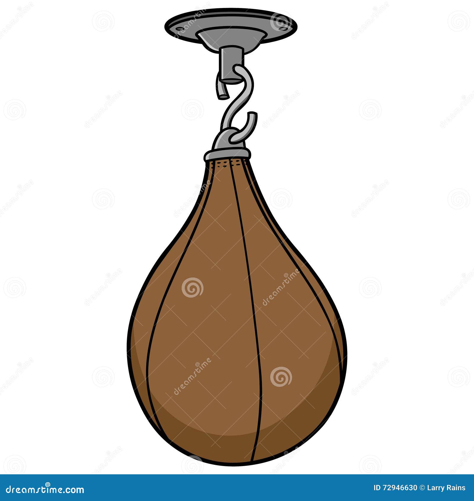 Punching Bag stock vector. Illustration of cartoon, sports 72946630